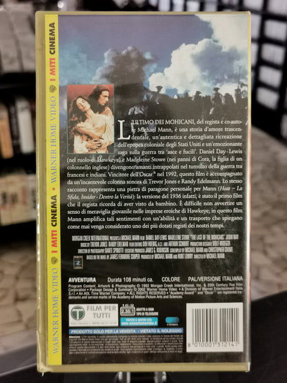 L’Ultimo dei Mohicani (VHS) – Collana “I Miti Cinema”