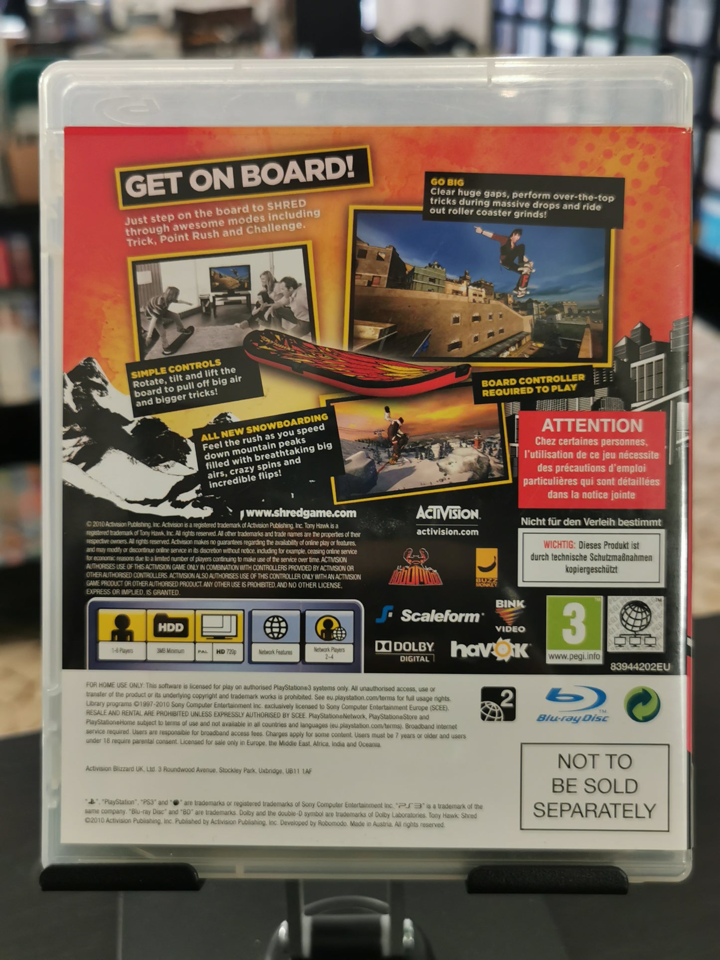 Tony Hawk Shred (PS3) *Solo software