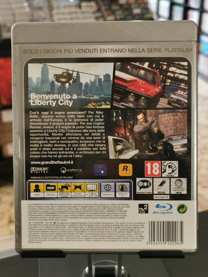 Grand Theft Auto IV (PS3) - Platinum (No mappa)