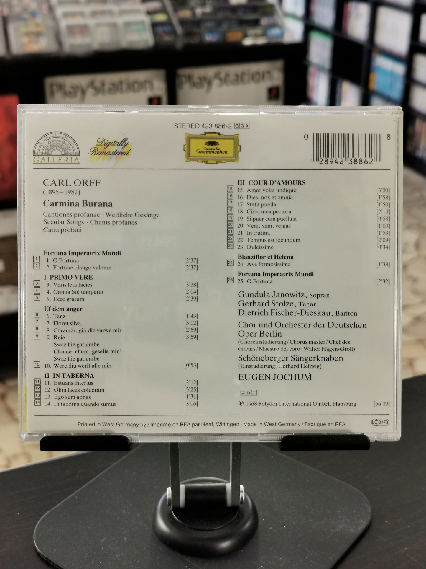 Carl Orff, Gundula Janowitz ∙ Gerhard Stolze ∙ Dietrich Fischer-Dieskau, Chor* und Orchester Der Deutschen Oper Berlin, Eugen Jochum – Carmina Burana