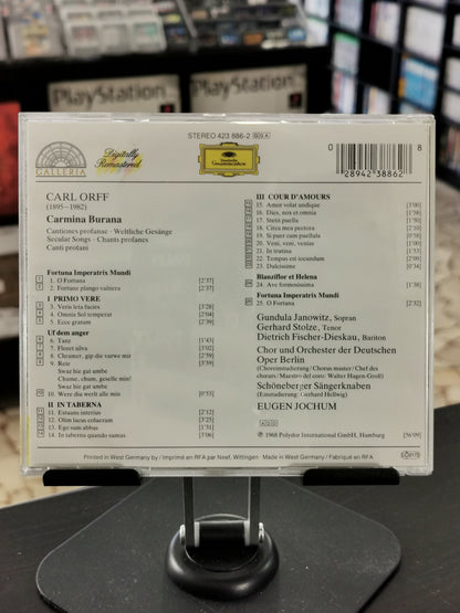 Carl Orff, Gundula Janowitz ∙ Gerhard Stolze ∙ Dietrich Fischer-Dieskau, Chor* und Orchester Der Deutschen Oper Berlin, Eugen Jochum – Carmina Burana