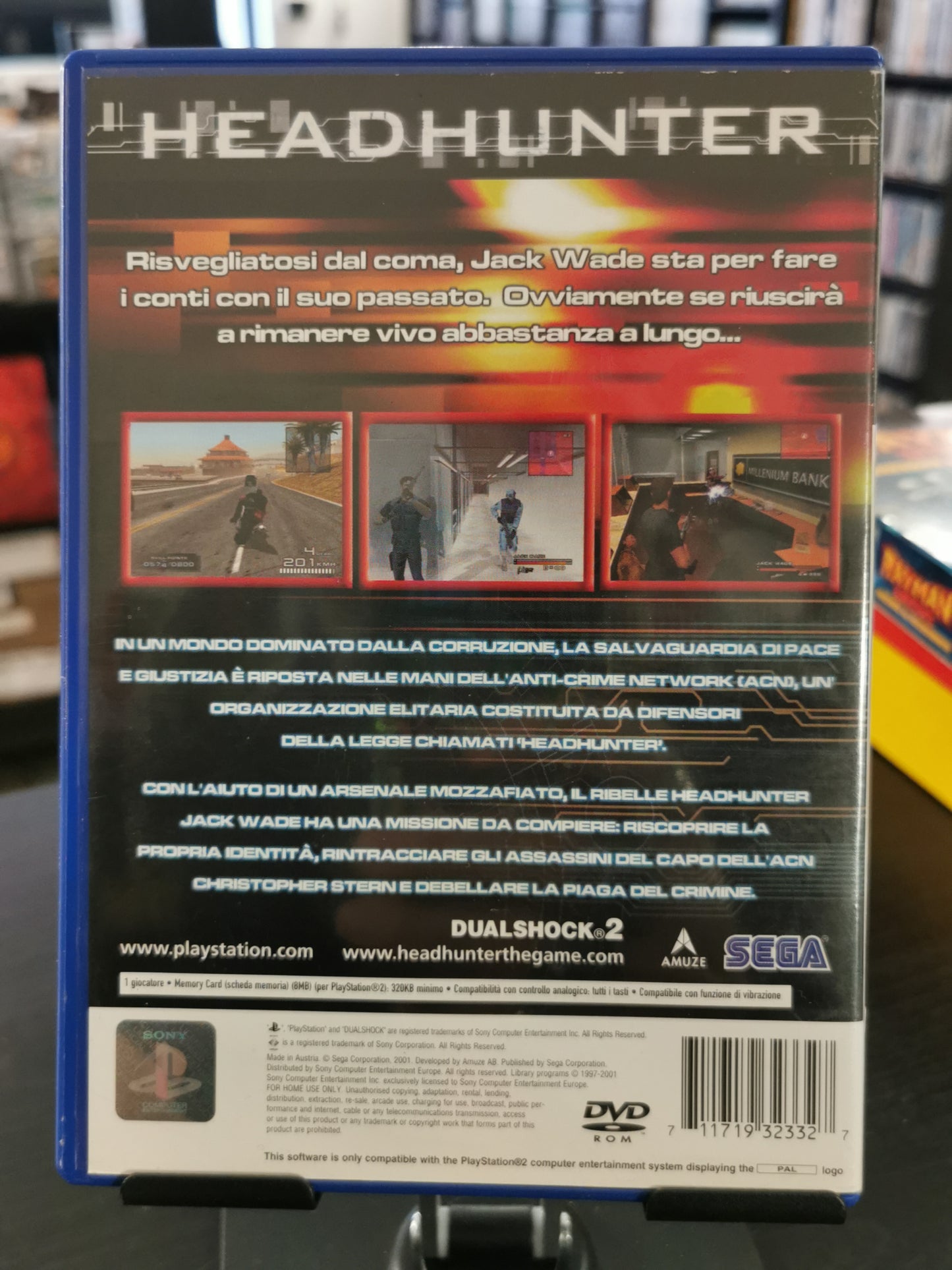 Headhunter (PS2) - No manuale