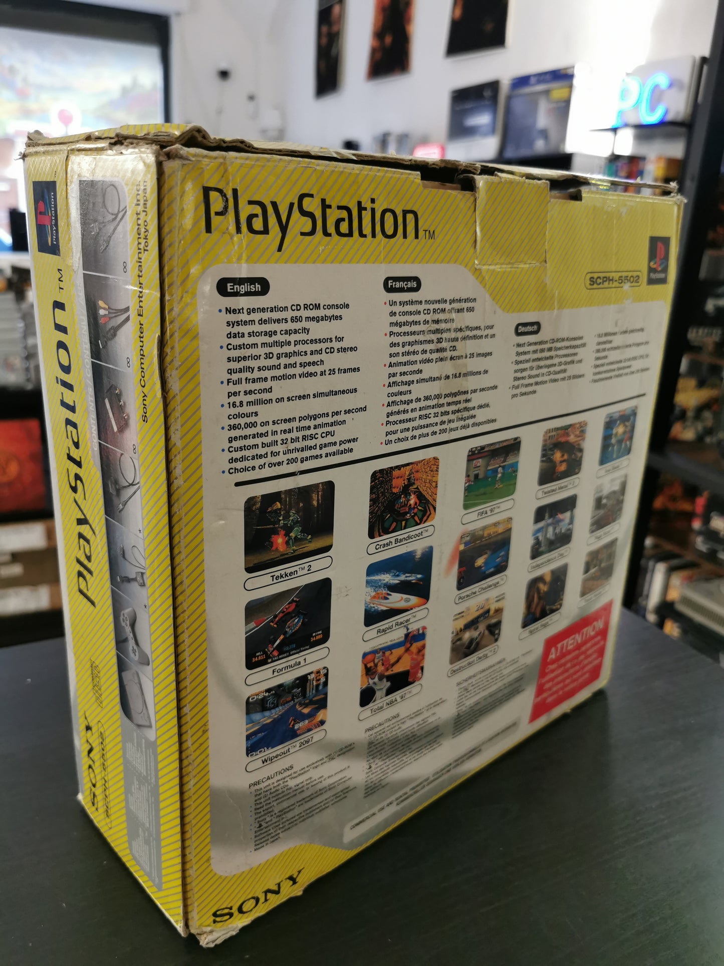 PlayStation (PS1) con scatola SCPH-5502