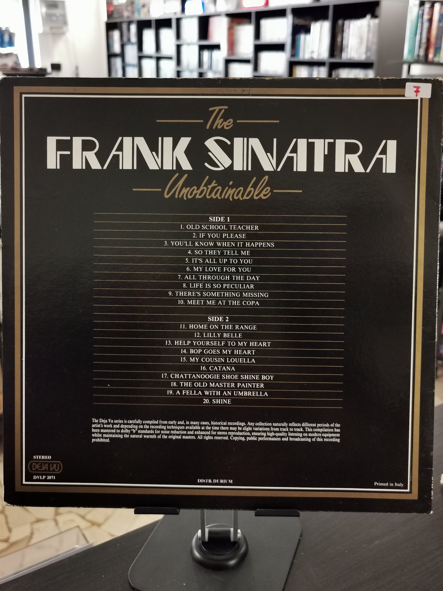 Frank Sinatra – Unobtainable: 20 Rare Greats (LP)