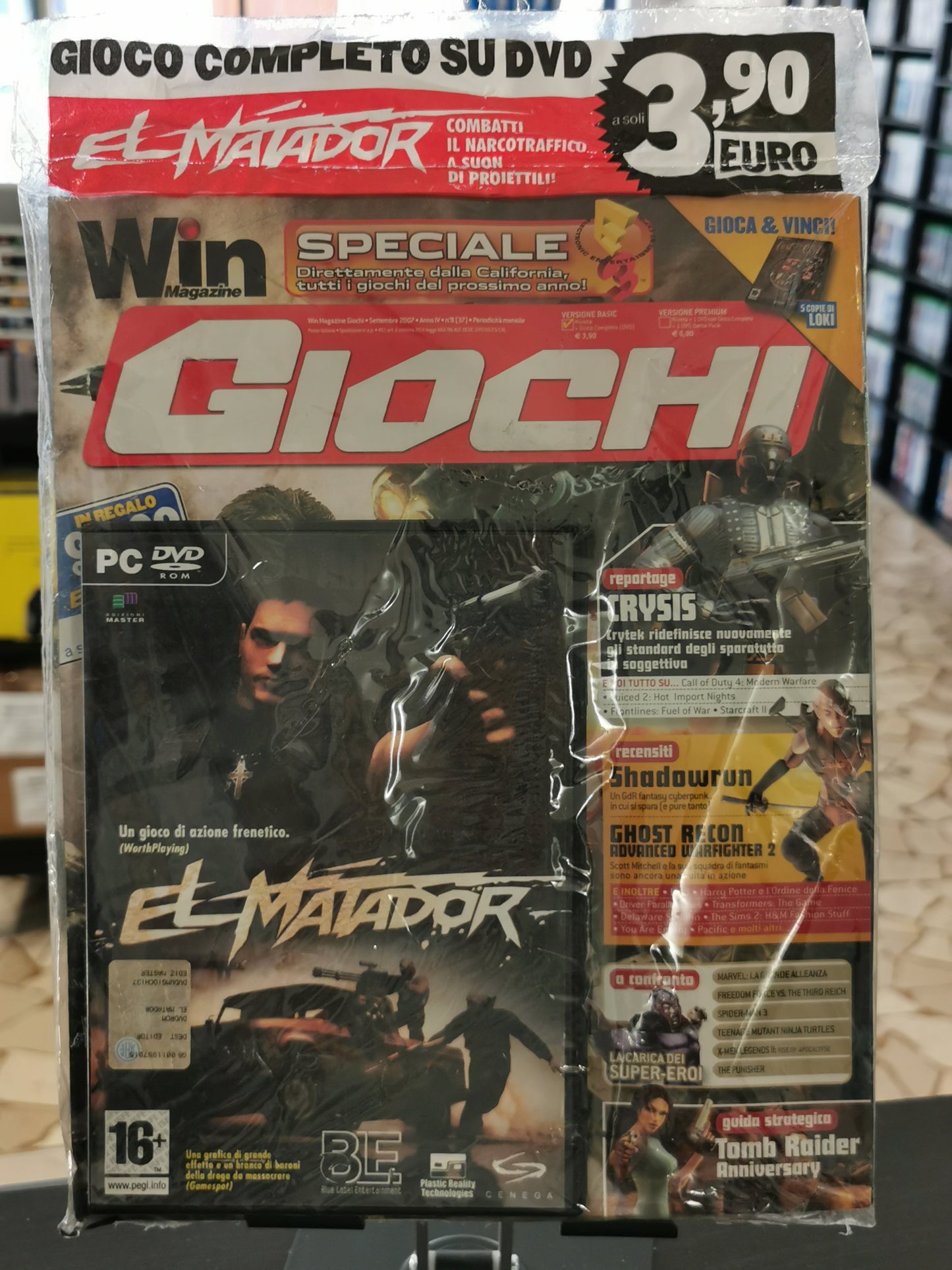 Win Magazine Giochi N° 37 – Settembre 2007 + El Matador (Rivista)