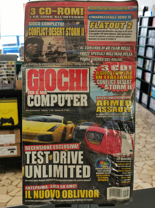 Giochi per il Mio Computer N° 126 – Febbraio 2007 + Conflict Desert Storm II (Rivista)