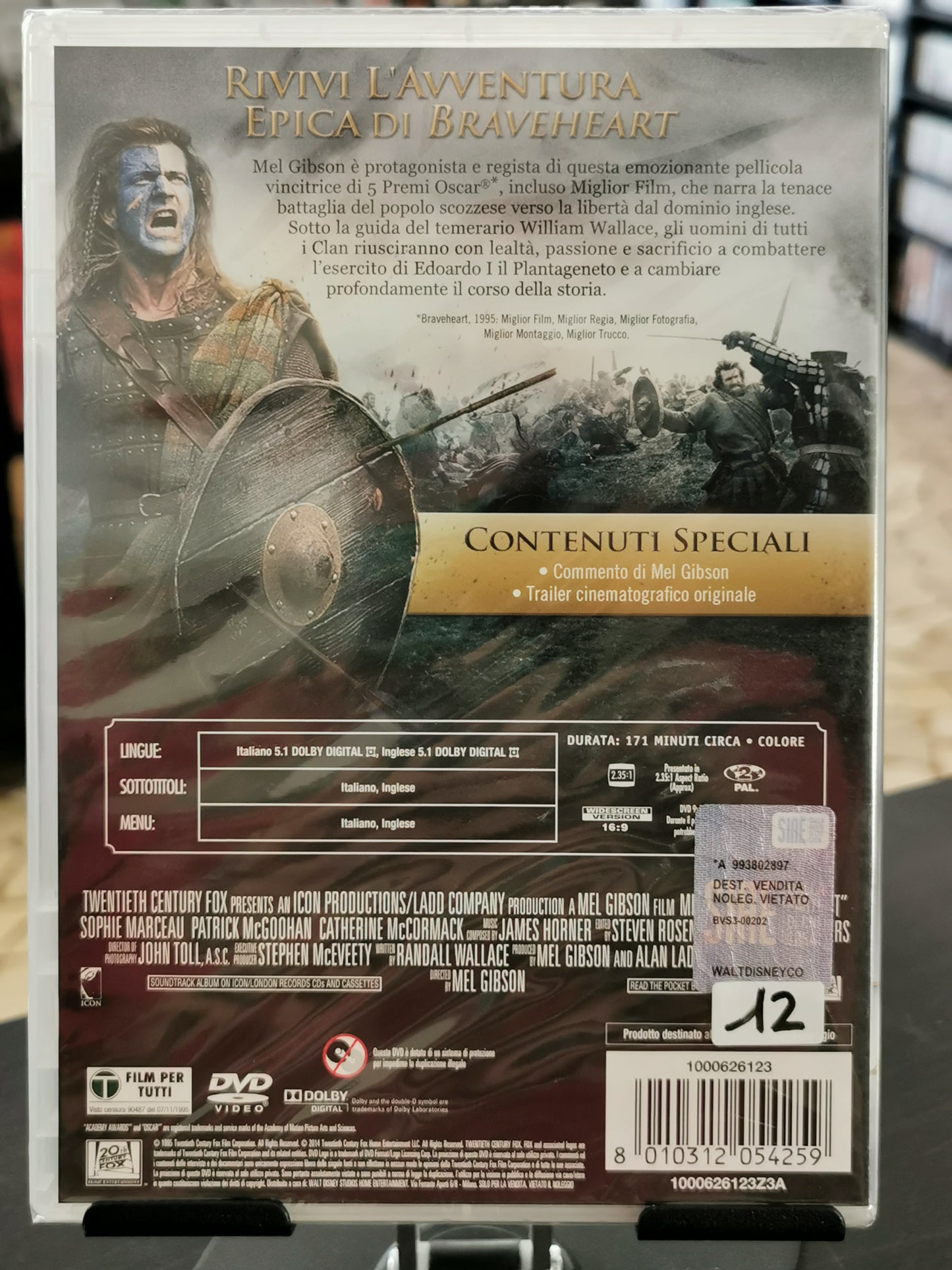 Braveheart (DVD) *Nuovo