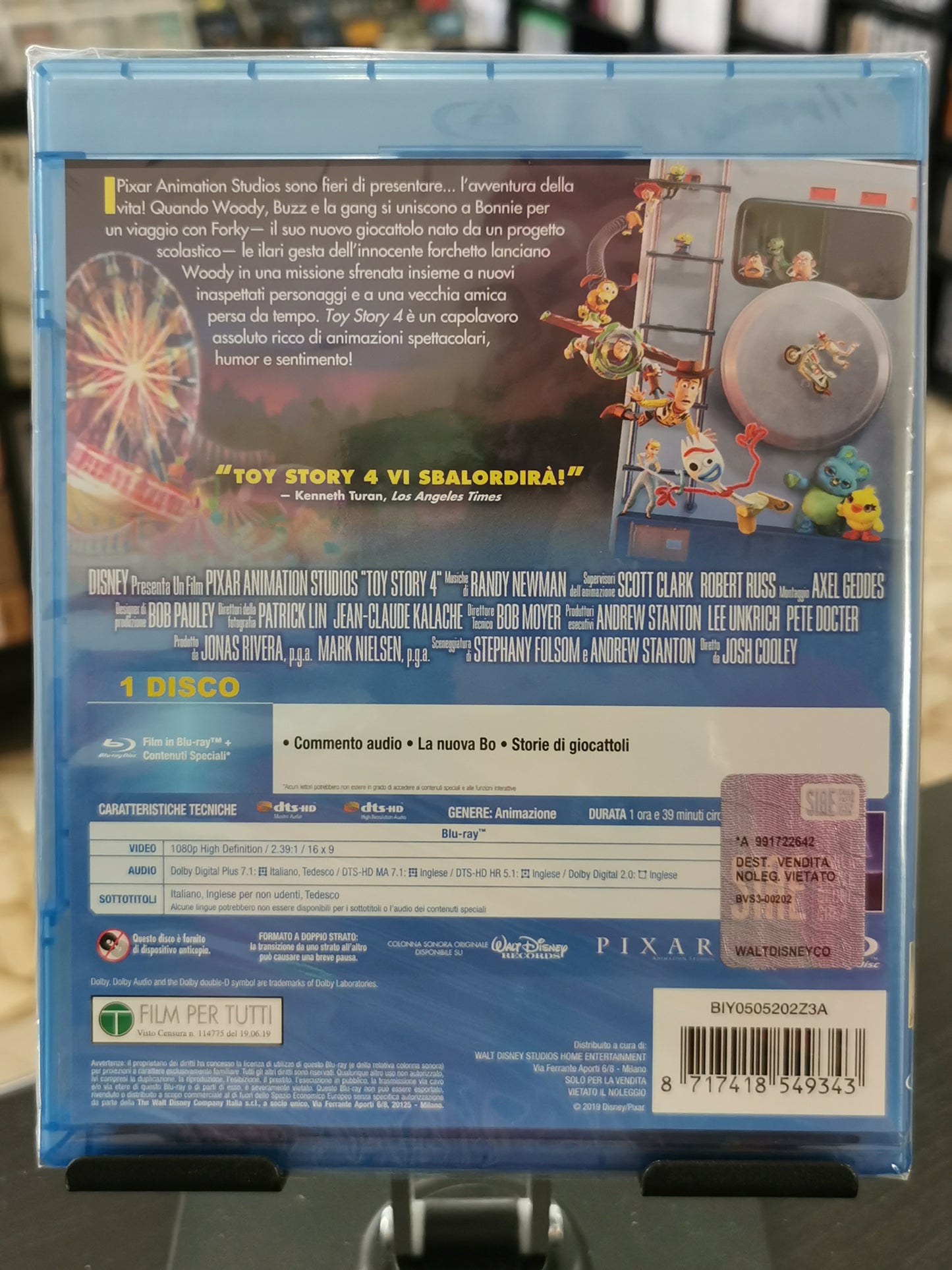 Toy Story 4 (Blu-ray) *Nuovo