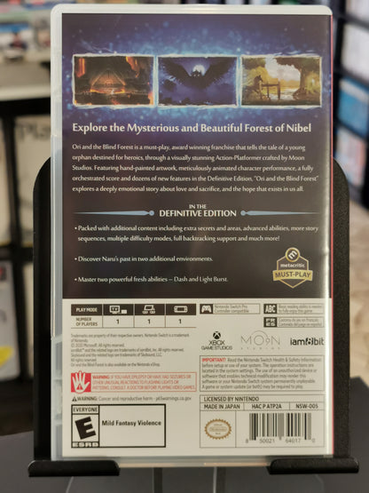 Ori and the Blind Forest: Definitive Edition (Switch)