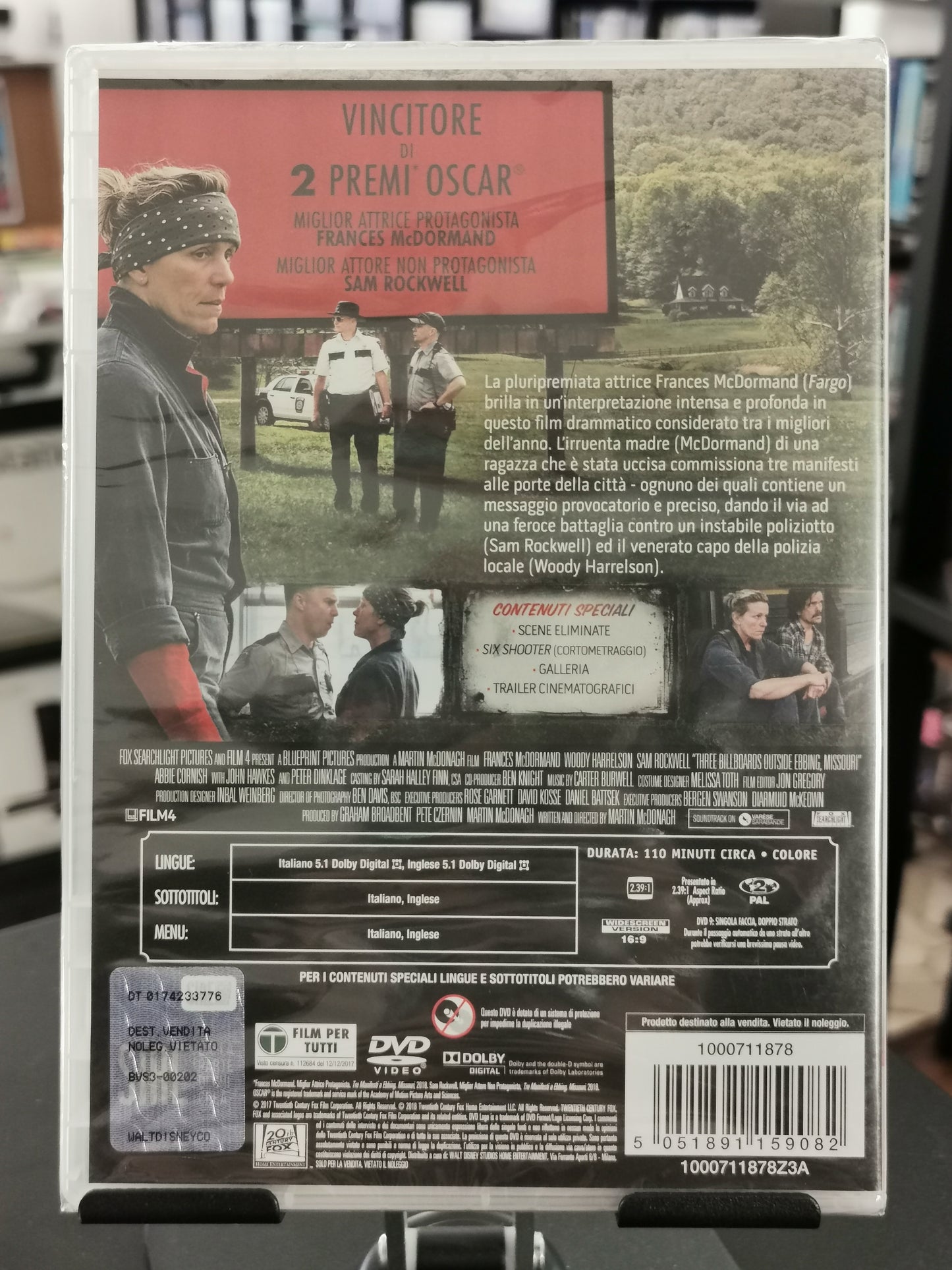 Tre Manifesti a Ebbing, Missouri (DVD) *Nuovo