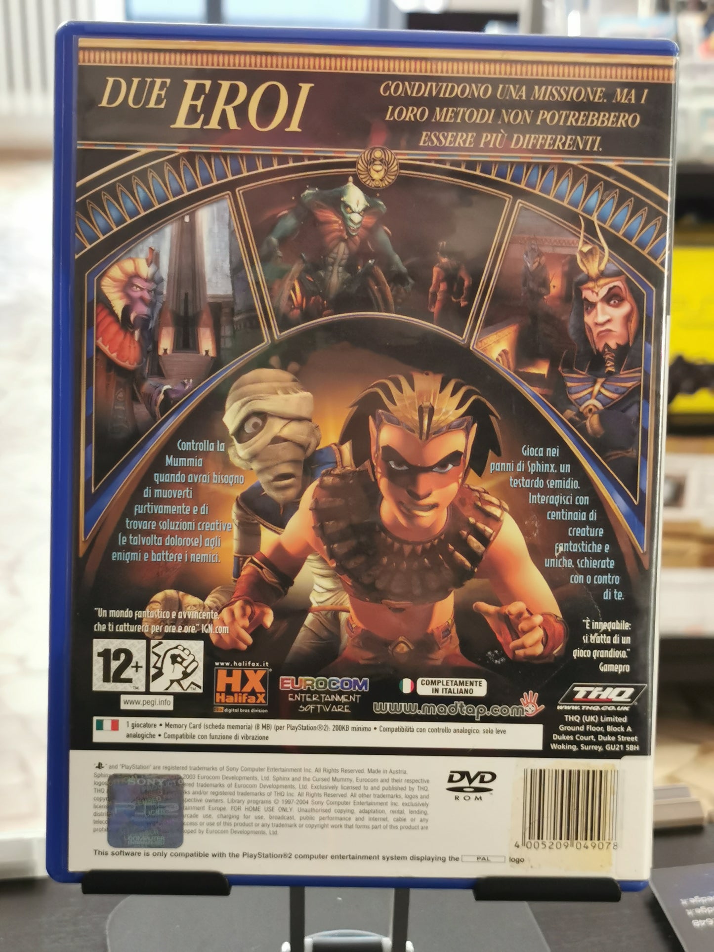 Sphinx e la Mummia Pasticciona (PS2) - No Manuale