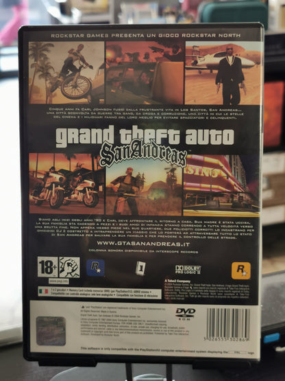Grand Theft Auto: San Andreas (PS2) NO Mappa/Manuale