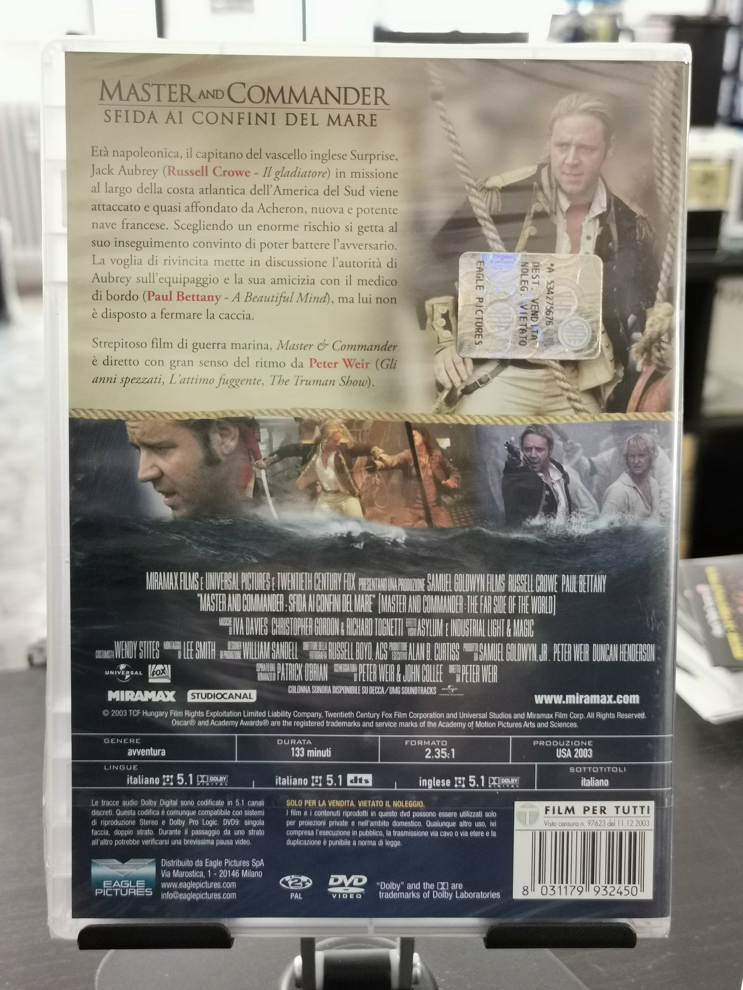 Master and Commander - Sfida ai confini del mare (DVD) *Nuovo