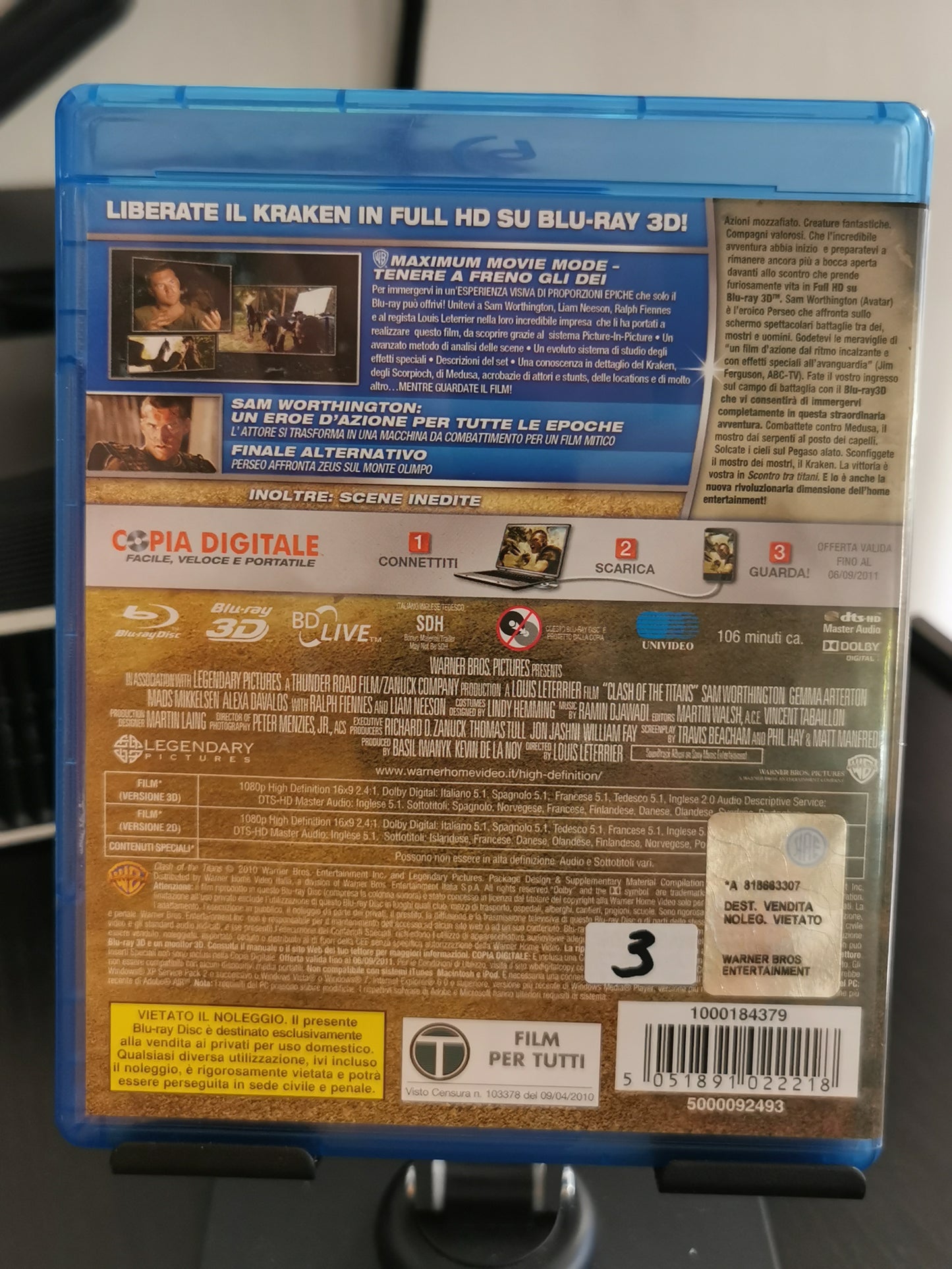 Scontro tra Titani 3D (Blu-ray 3D + Blu-ray)