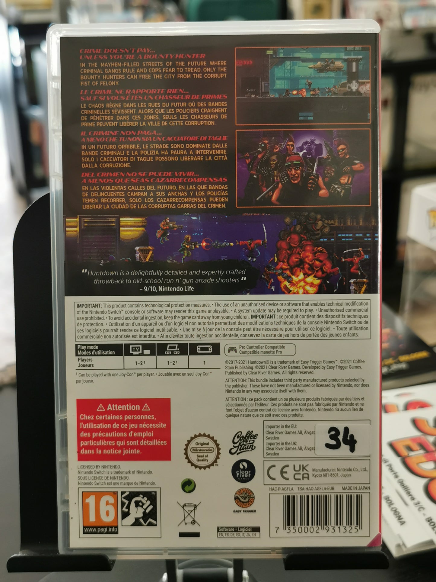 Huntdown (Switch) + Pins Set