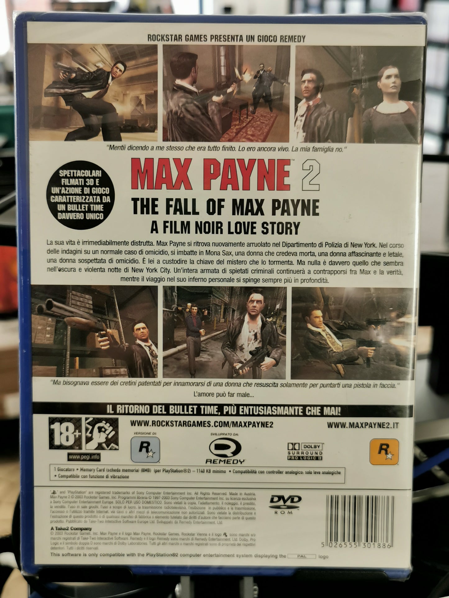 Max Payne 2: The Fall of Max Payne (PS2) *Nuovo