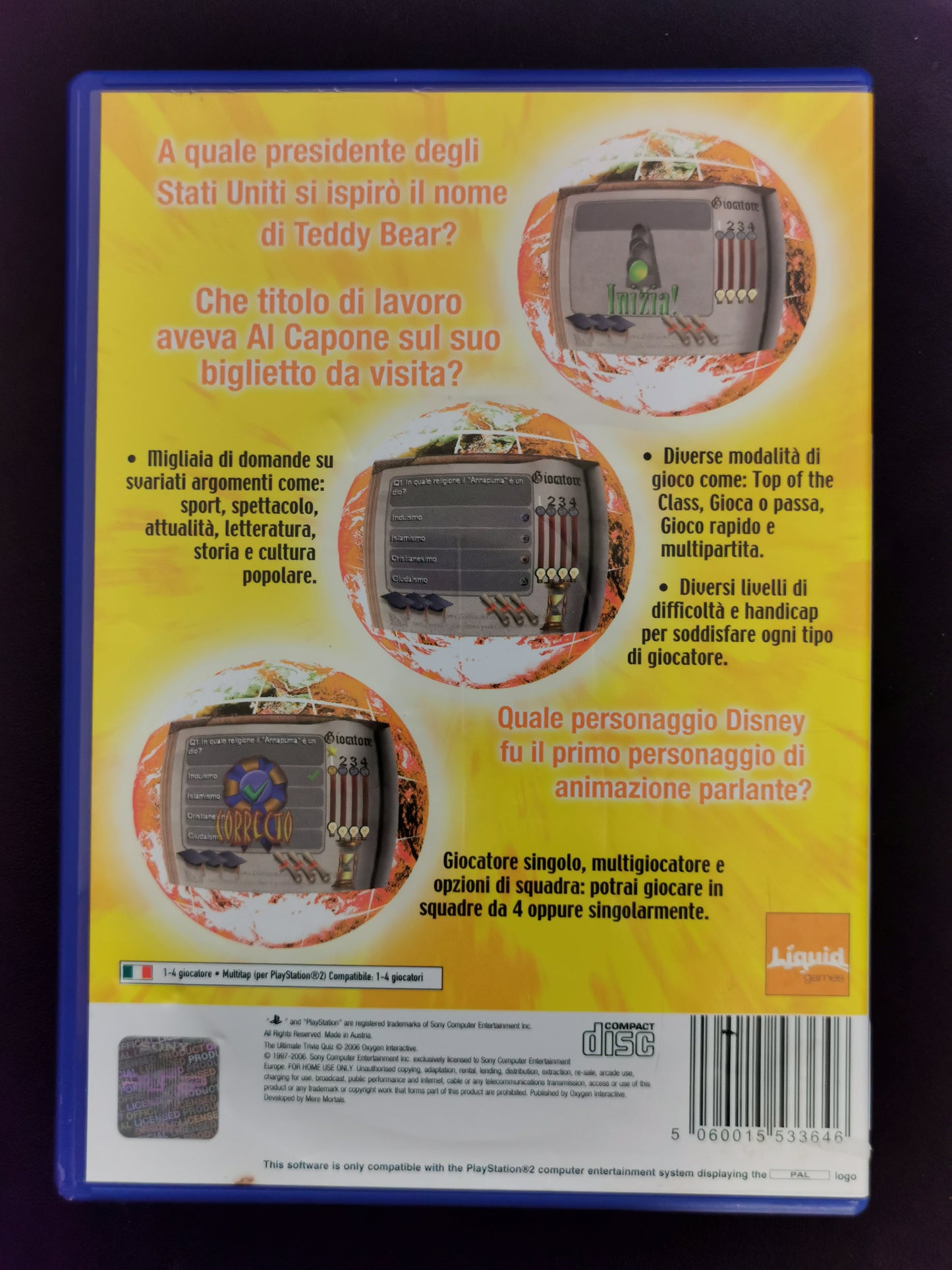 Il Grande Quiz sulla Storia, Geografia e Cultura Generale (PS2)