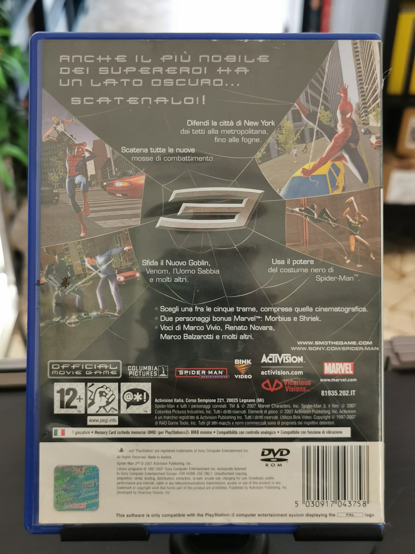 Spider-Man 3 (PS2) - No Manuale