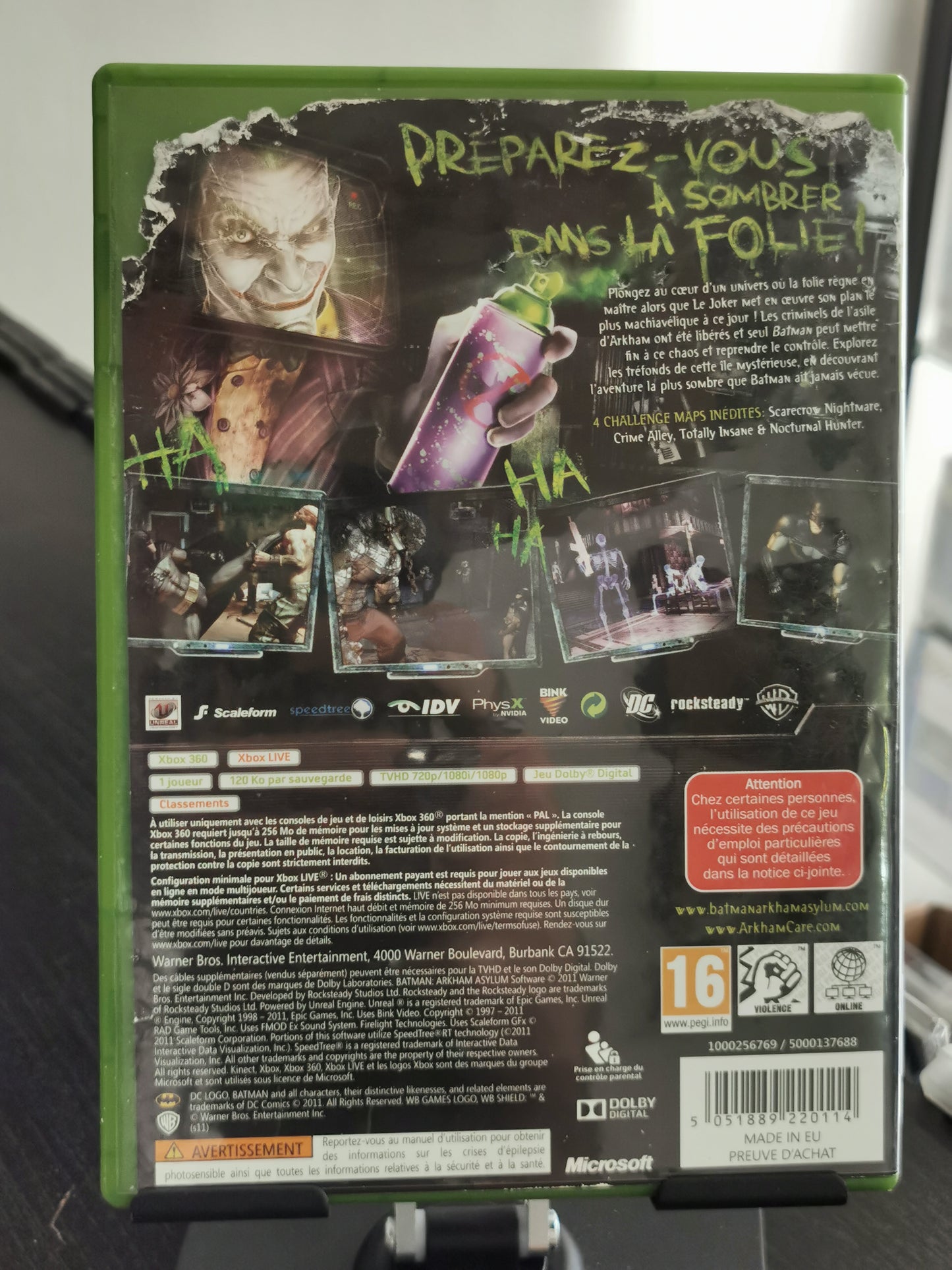 Batman: Arkham Asylum - Game of the Year Edition (Xbox 360) - Senza Manuale