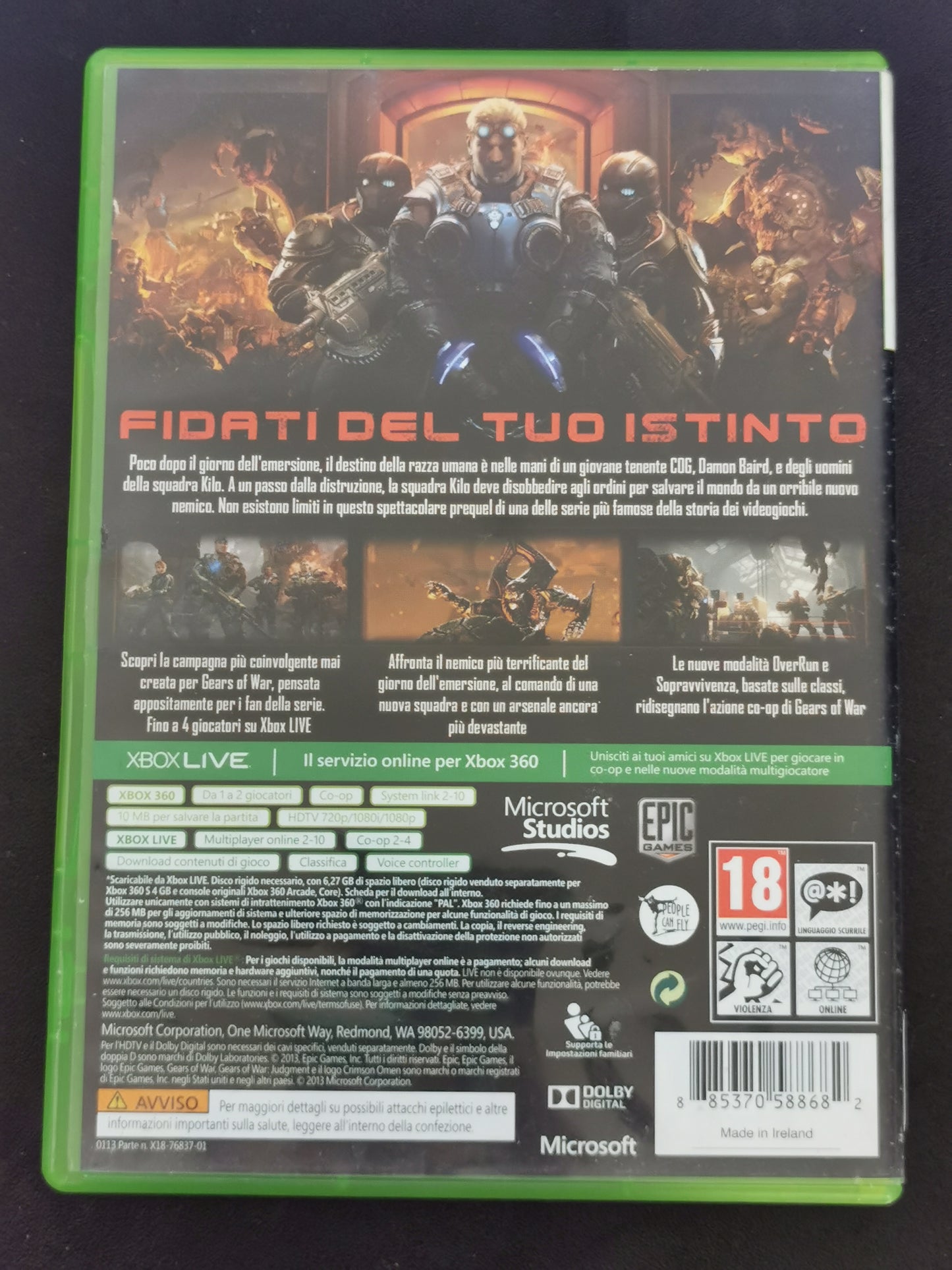 Gears of War: Judgment (Xbox 360) - Senza Manuale