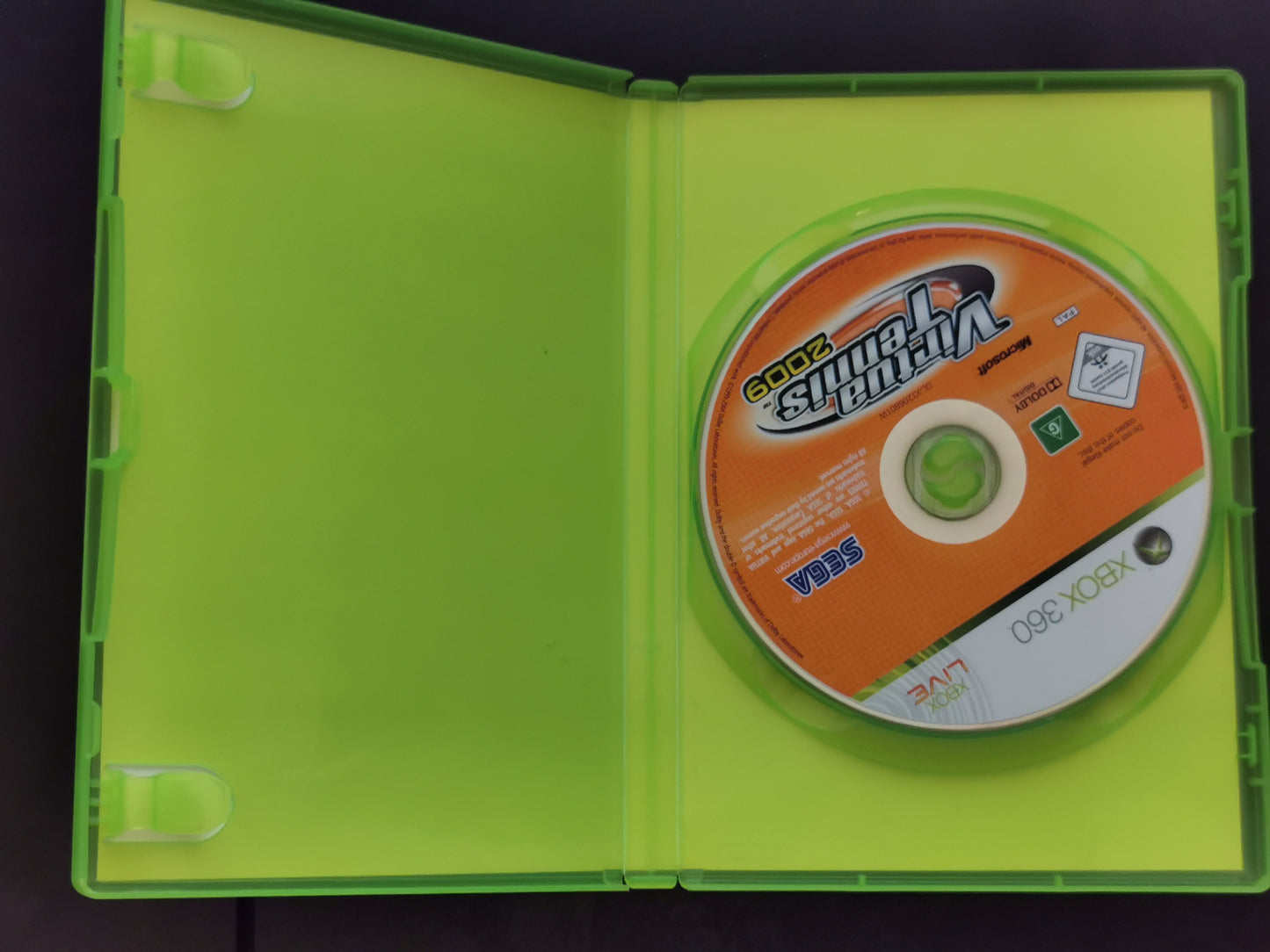 Virtua Tennis 2009 (Xbox 360) - No Manuale