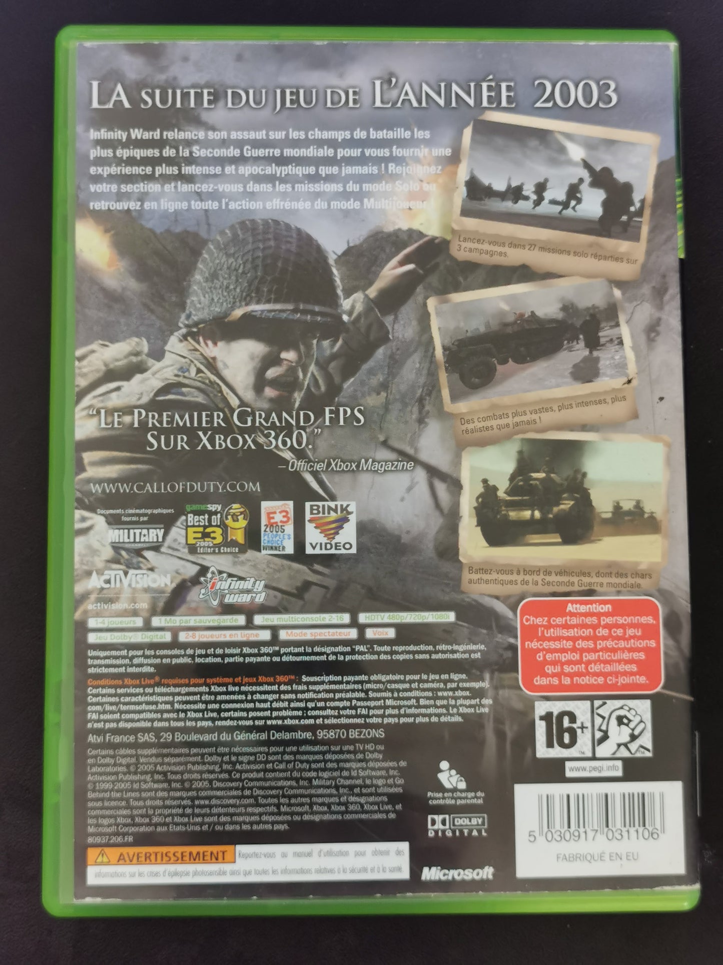 Call of Duty 2 (Xbox 360) - FRA