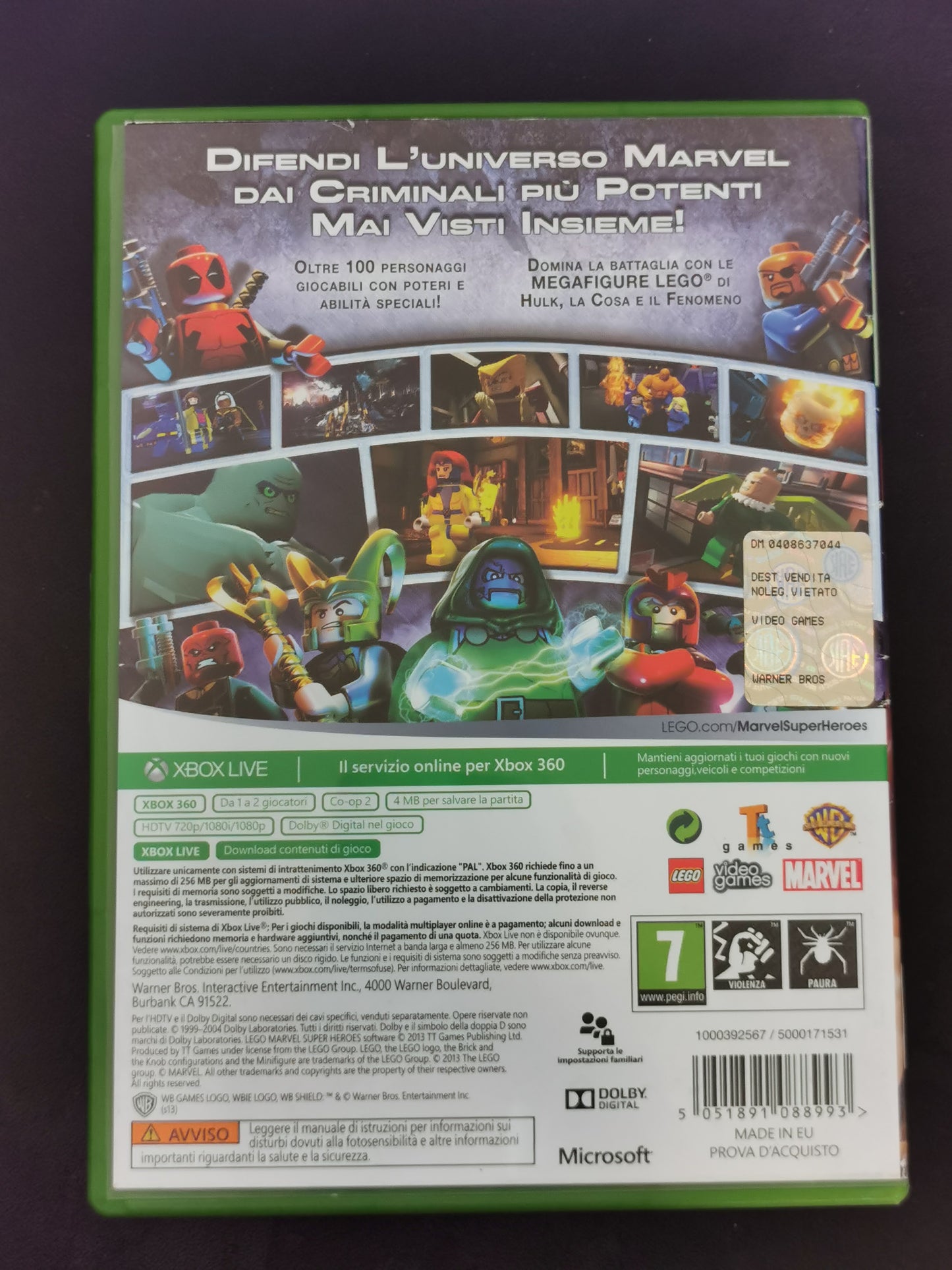 LEGO Marvel Super Heroes (Xbox 360)