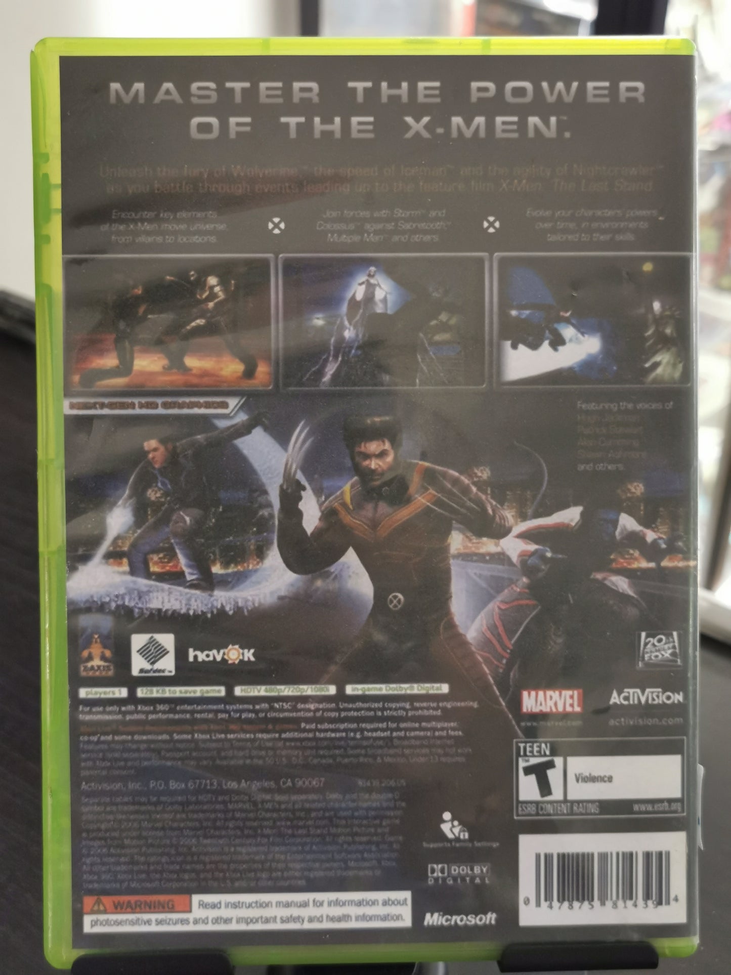 X-Men: Il Gioco Ufficiale (Xbox 360) - Cover custom