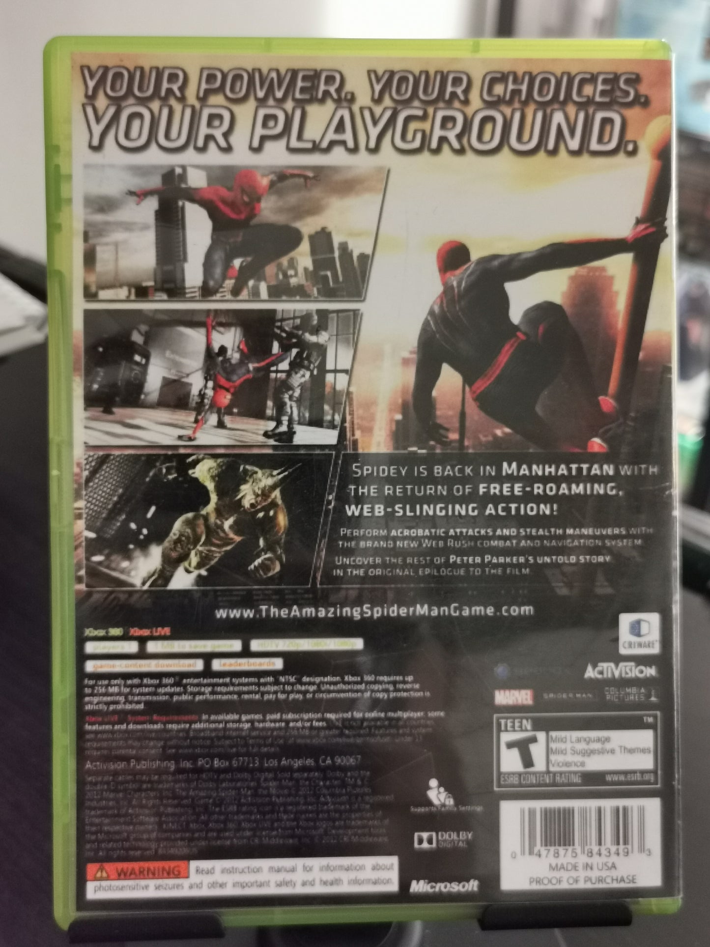 The Amazing Spider-Man (Xbox 360) - Cover custom