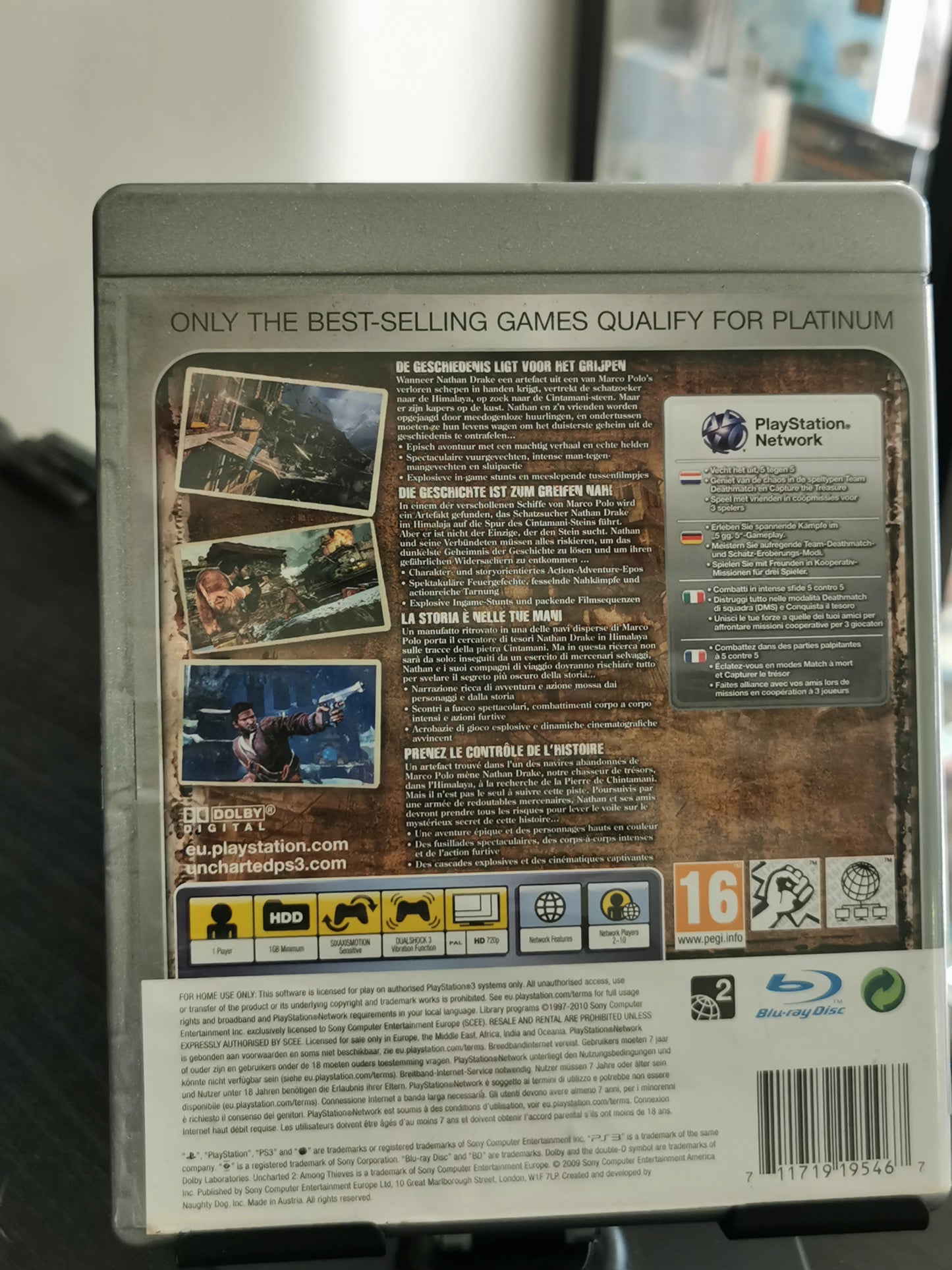 Uncharted 2: Among Thieves (PS3) - Platinum (No Manuale)
