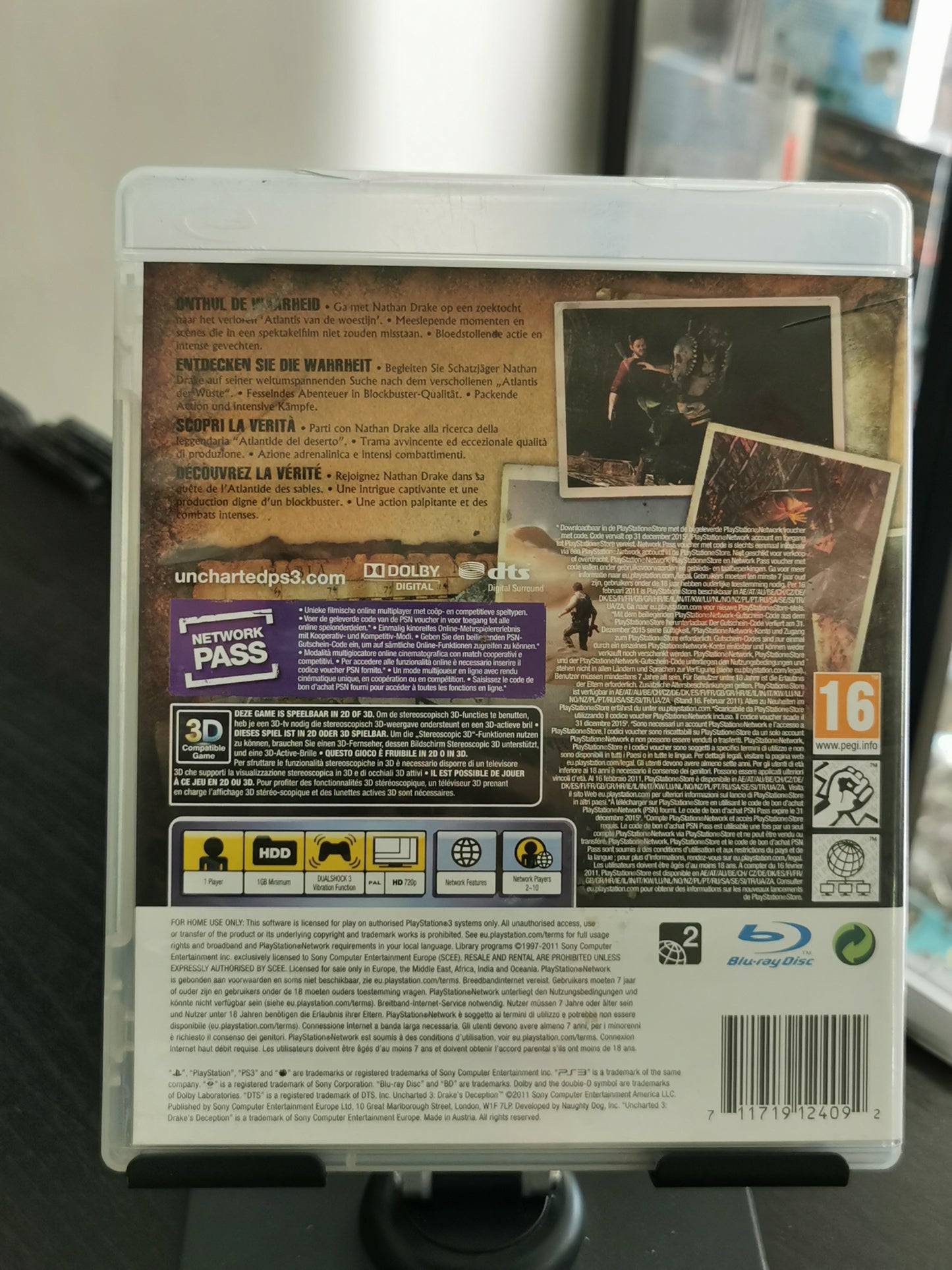 Uncharted 3: Drake's Deception (PS3) - No Manuale