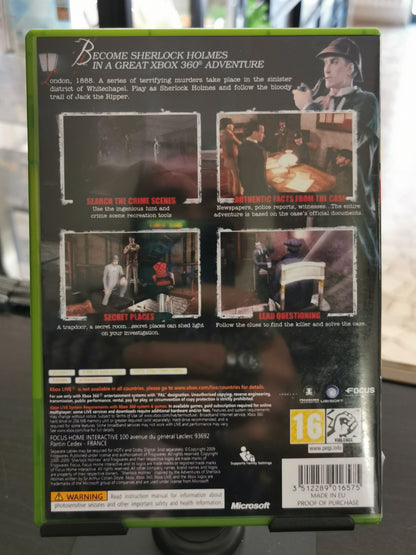 Sherlock Holmes contro Jack lo Squartatore (Xbox 360) - Cover custom