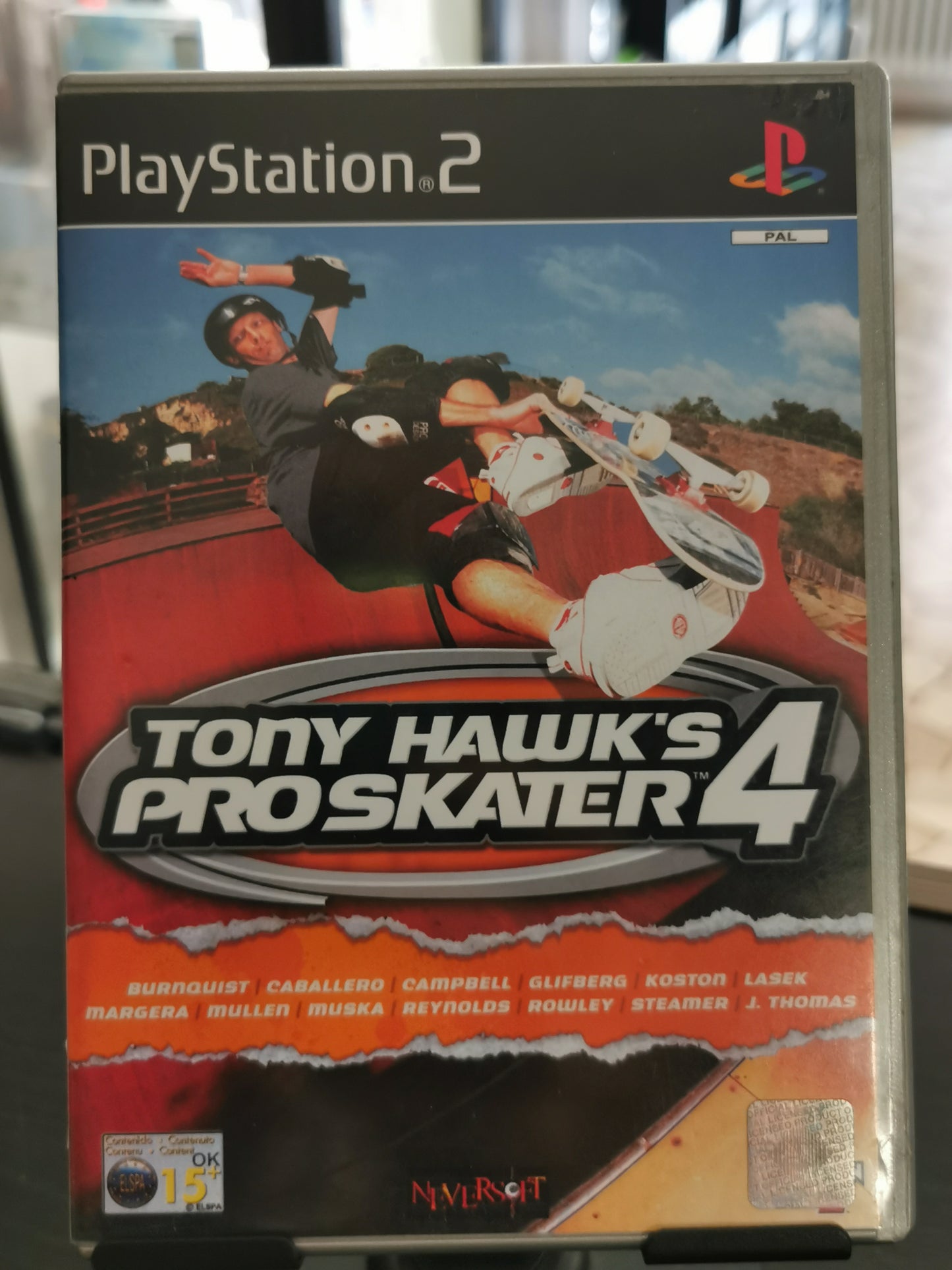 Tony Hawk's Pro Skater 4 (PS2) - Platinum - Cover custom