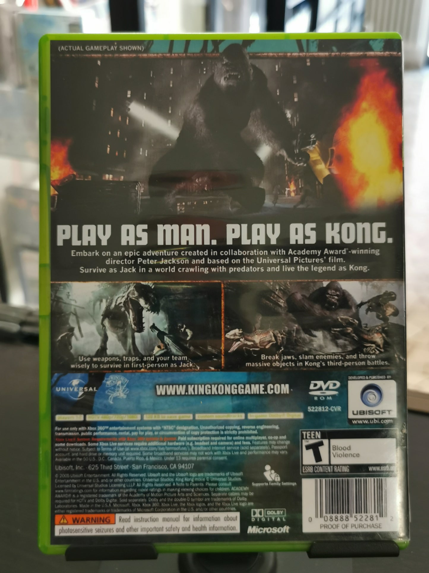 Peter Jackson's King Kong: The Official Game of the Movie (Xbox 360) - Cover custom