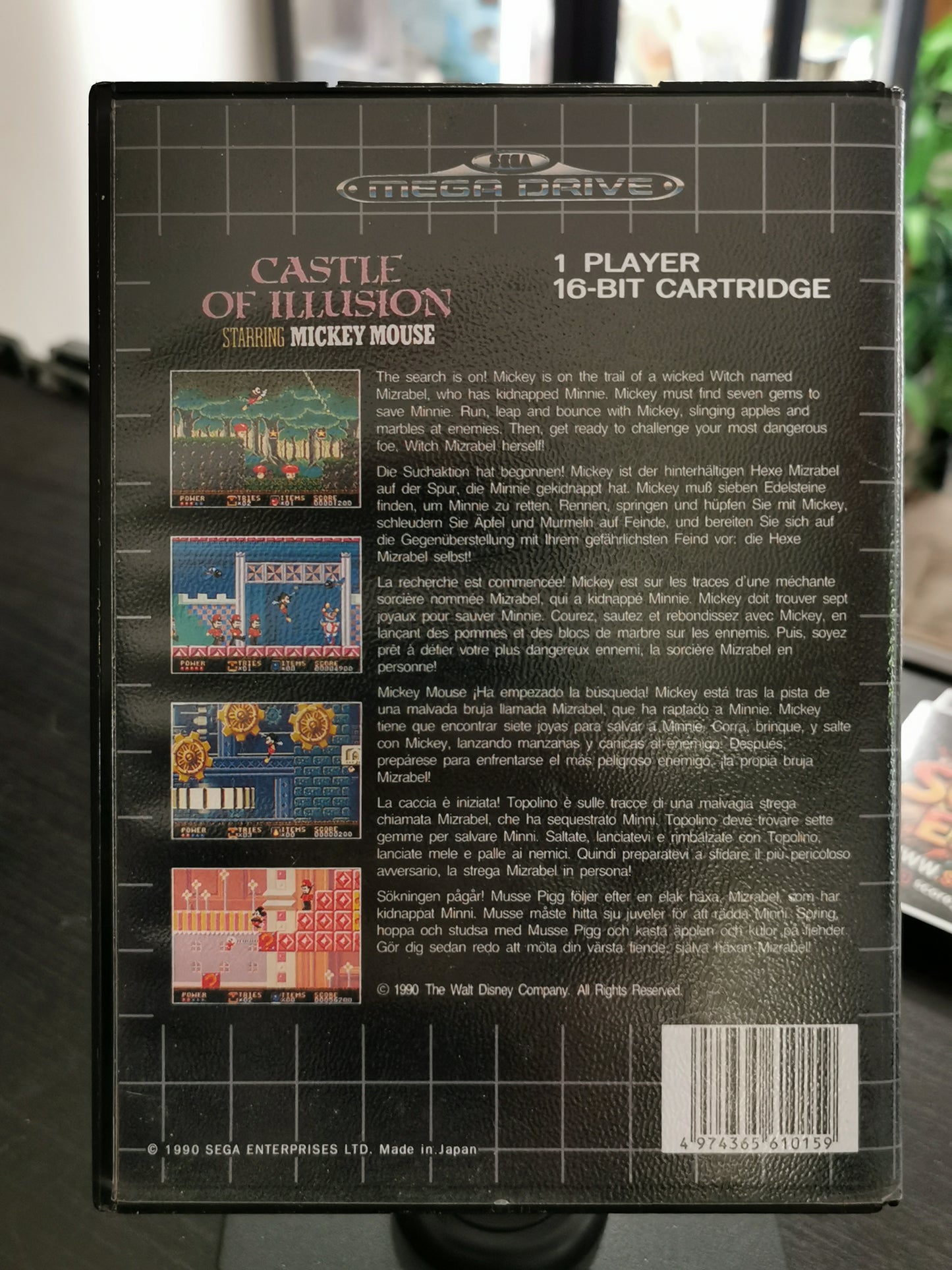 Castle of Illusion Starring Mickey Mouse (Mega Drive) - no manuale