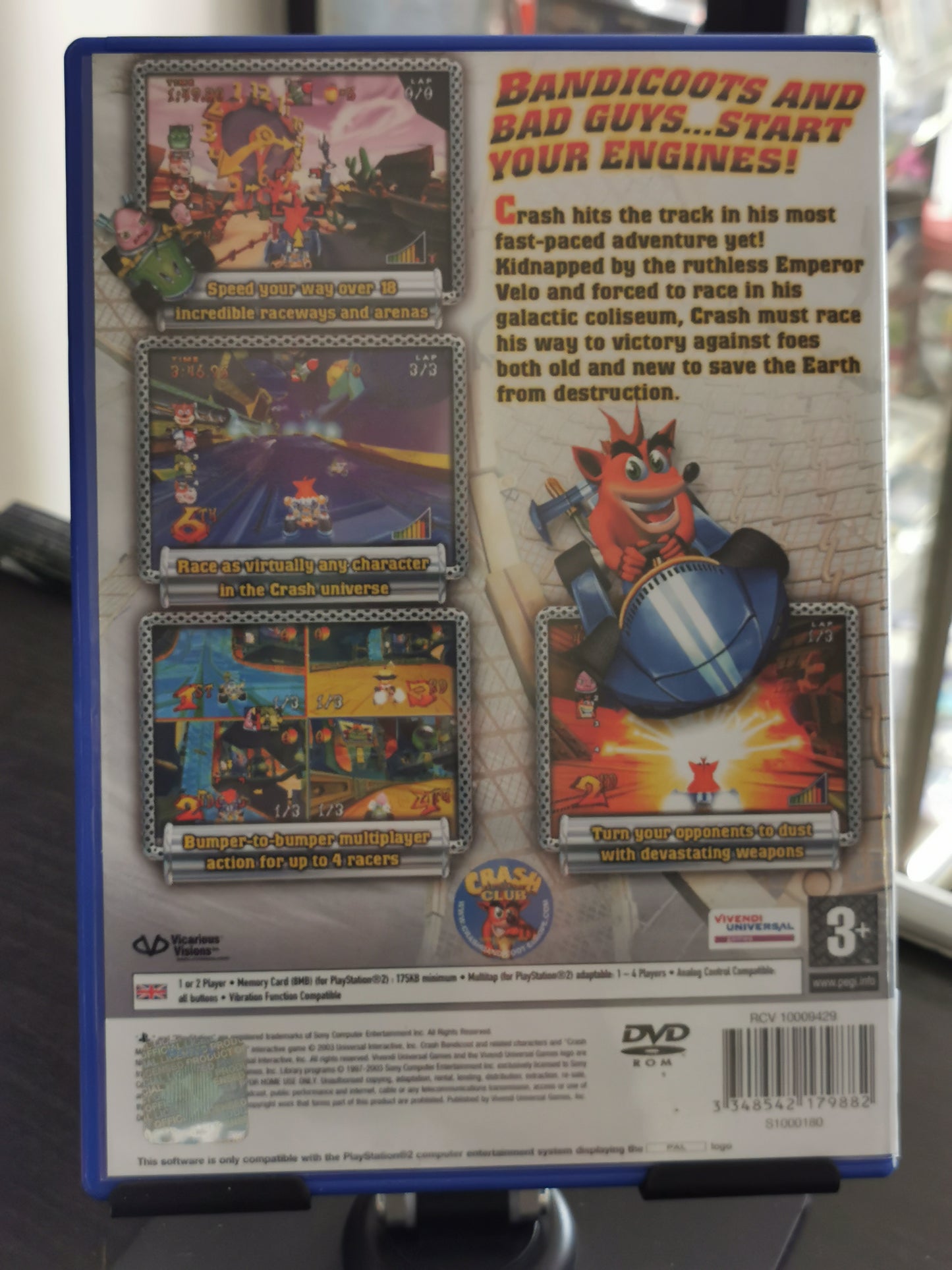 Crash Nitro Kart (PS2) - Cover custom
