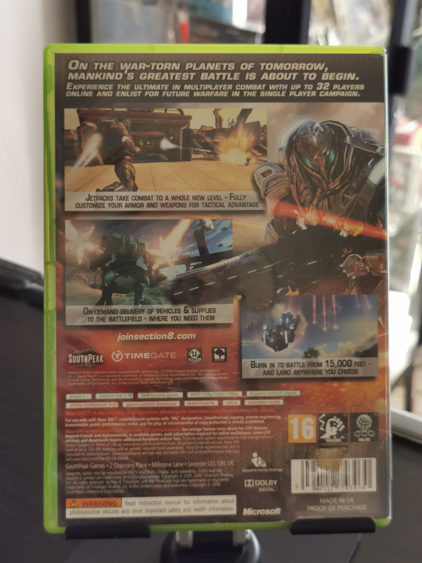 Section 8 (Xbox 360) - No manuale