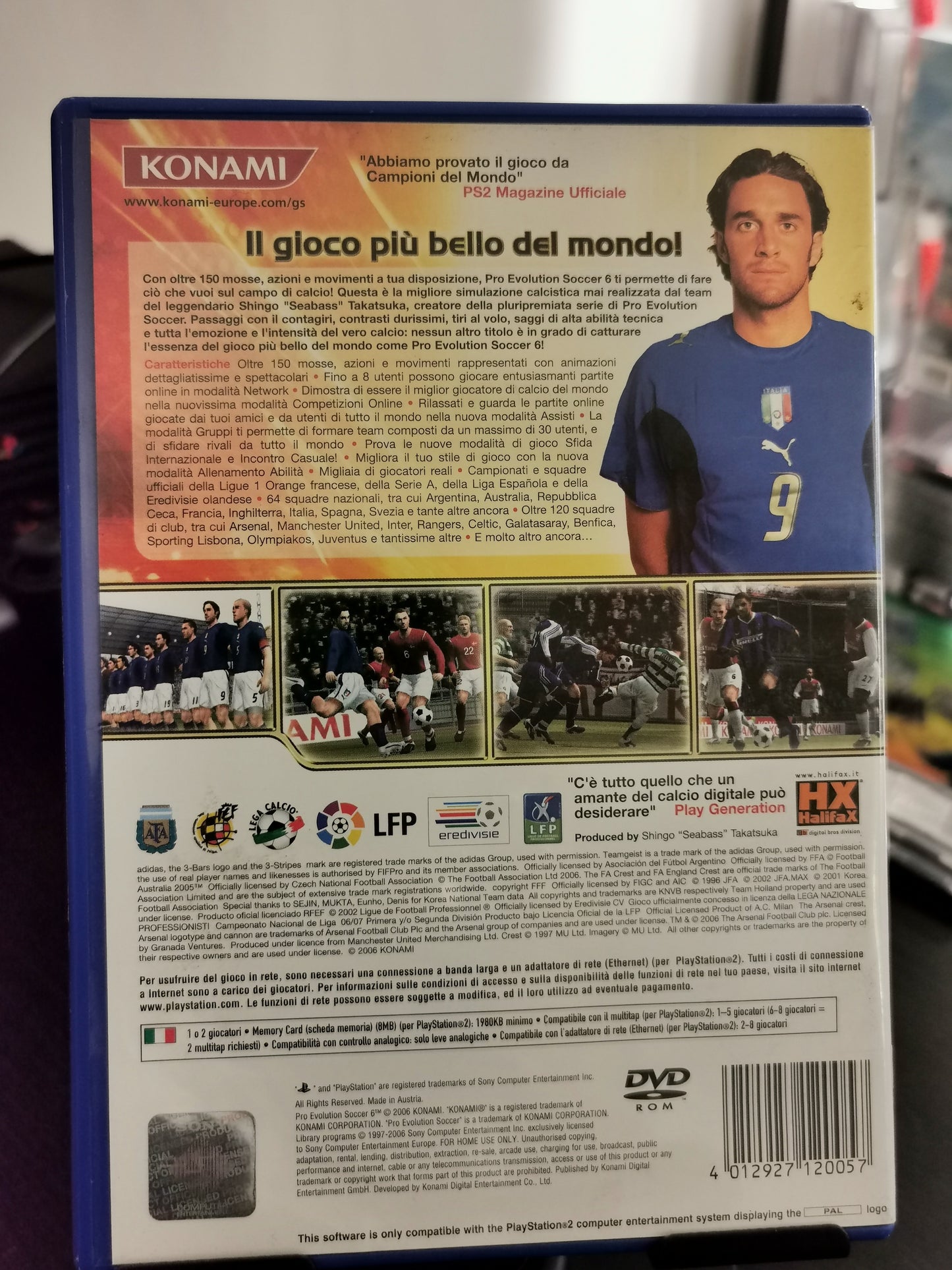 PES 6: Pro Evolution Soccer (PS2) - No manuale