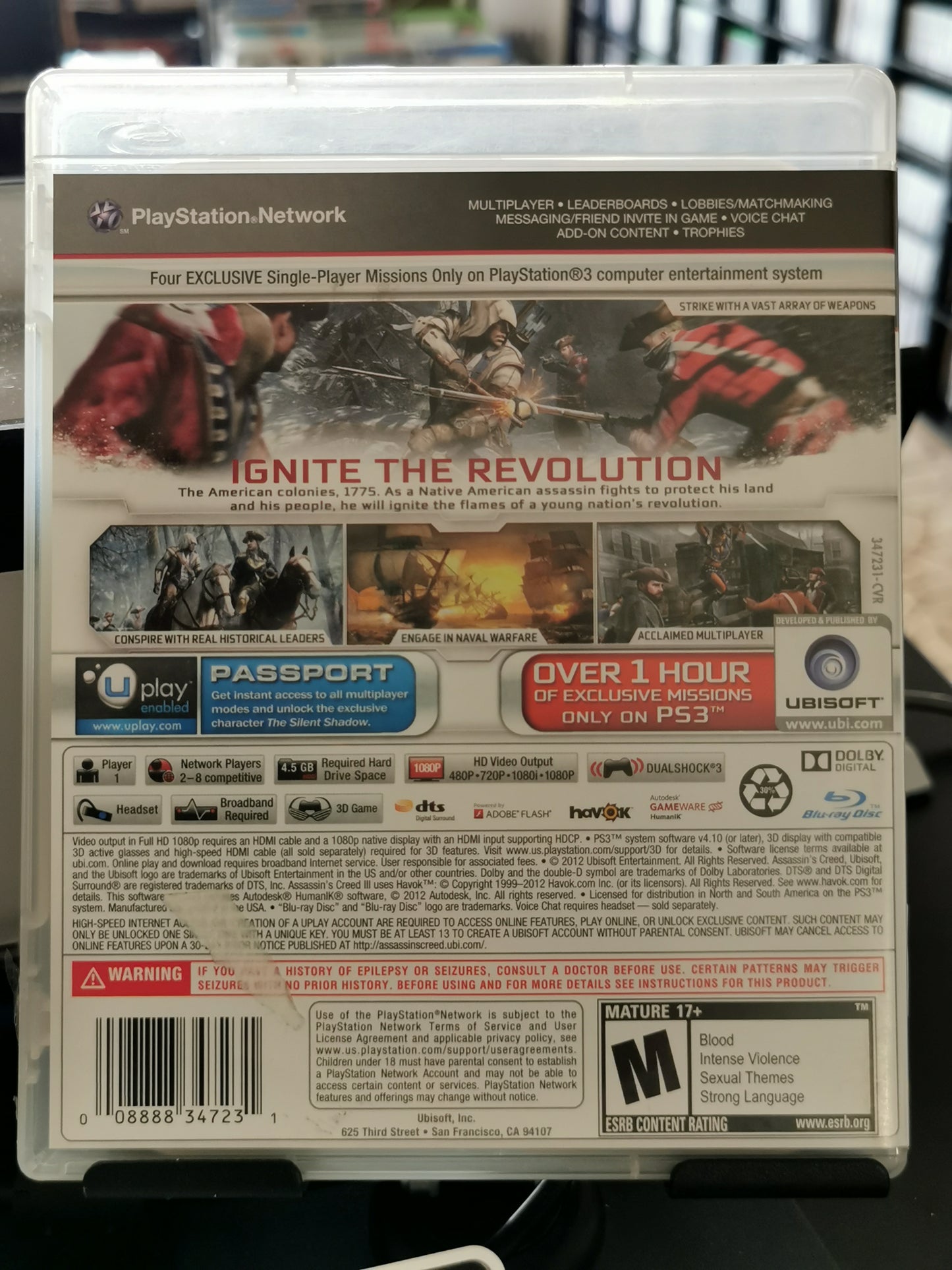 Assassin’s Creed III (PS3) - No manuale