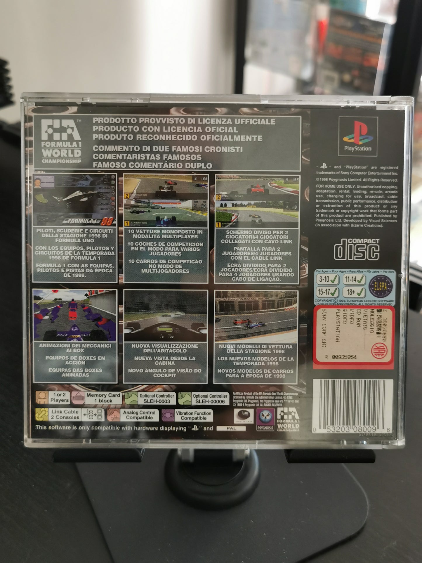 Formula 1 98 (PS1) - No manuale