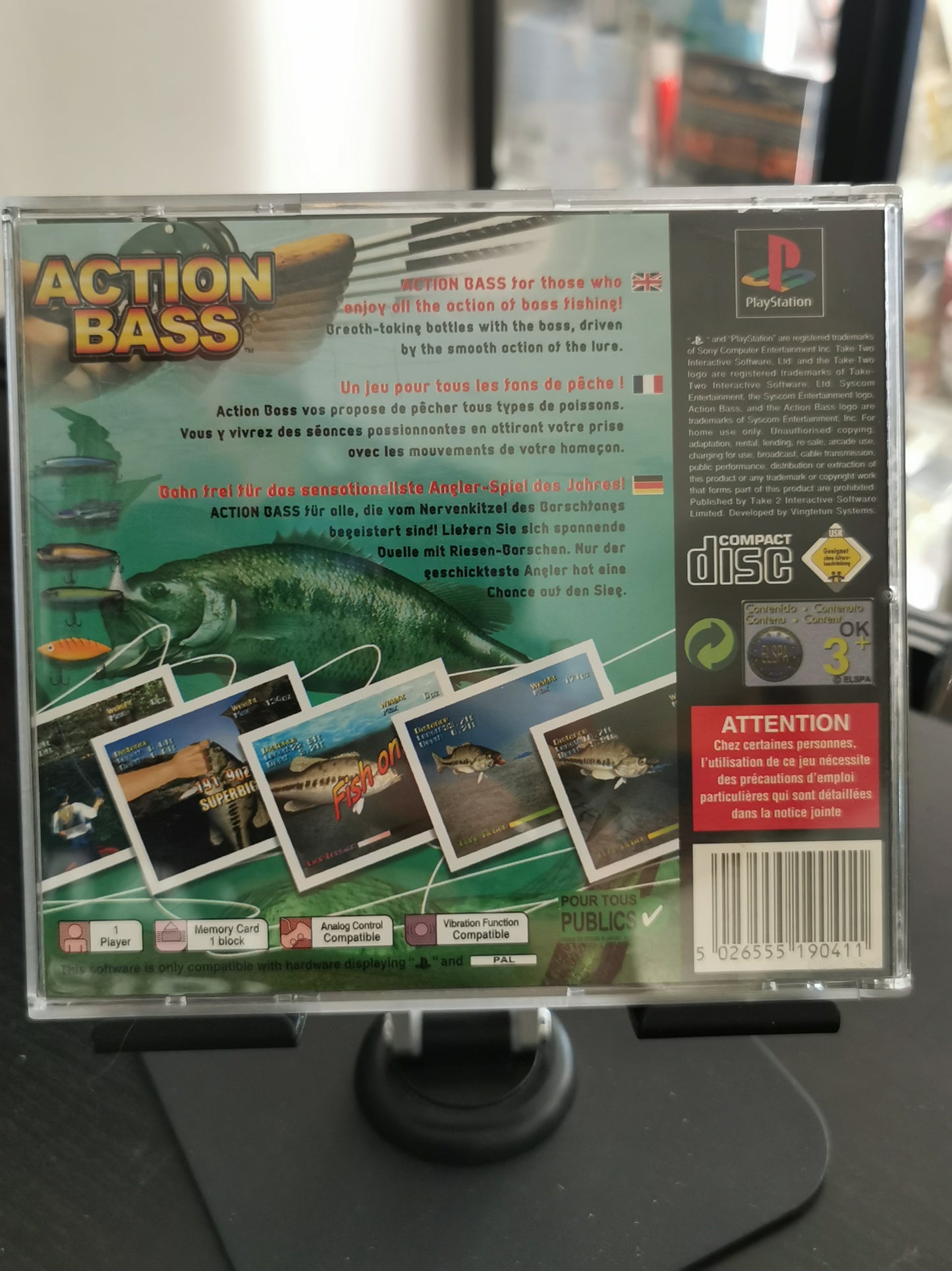 Action Bass (PS1) - No manuale