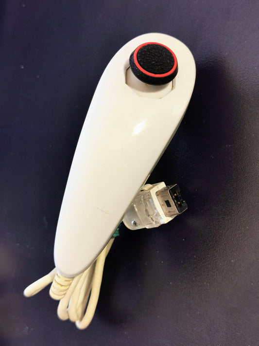 Nunchuk Originale Nintendo Wii Bianco con Copristick