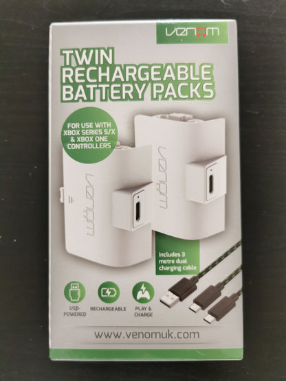 Venom Twin Rechargeable Battery Packs Xbox One / Xbox Series X/S