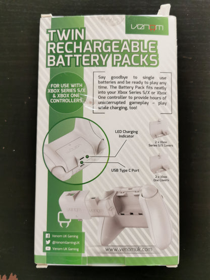 Venom Twin Rechargeable Battery Packs Xbox One / Xbox Series X/S