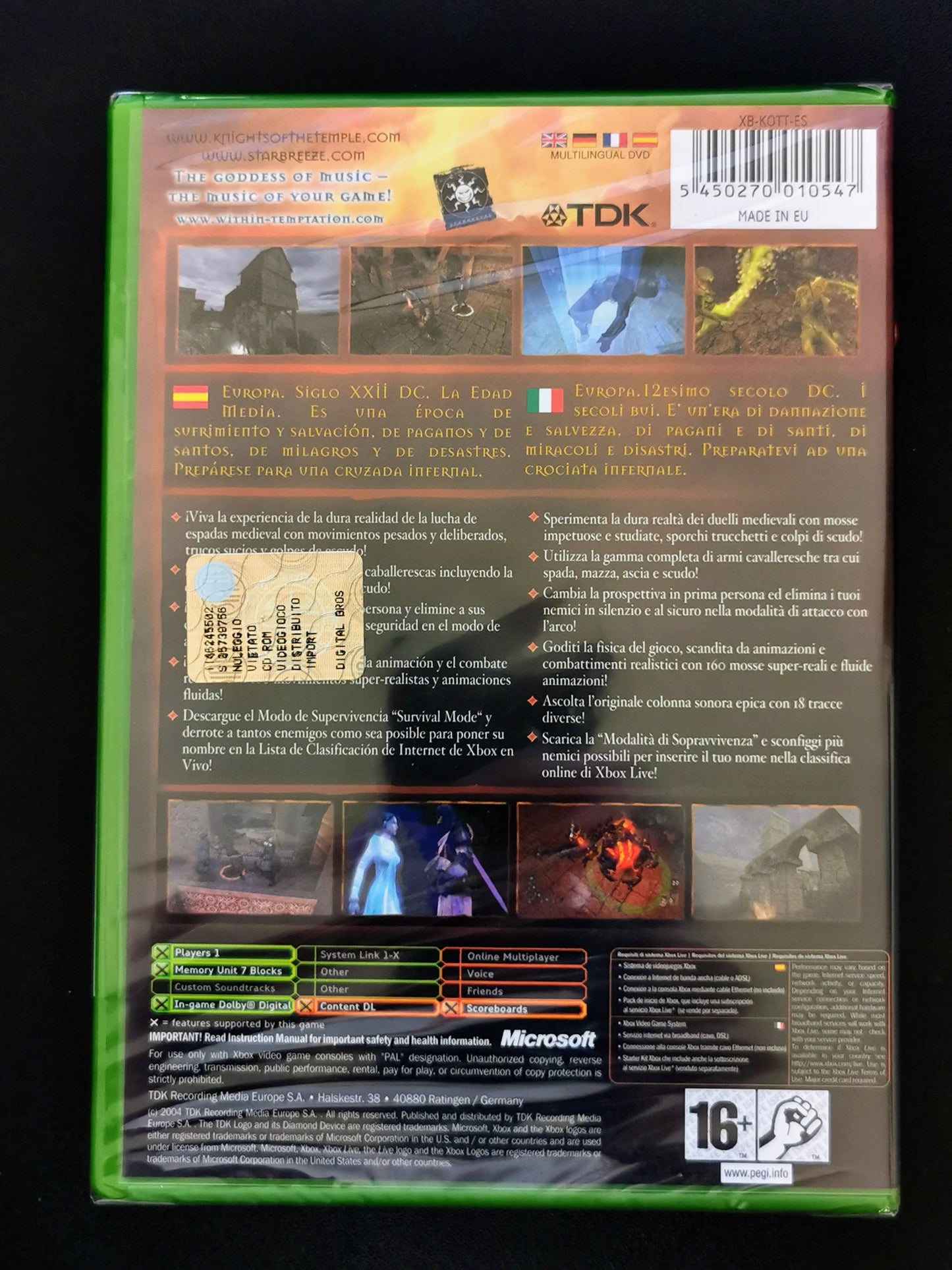 Knights of the Temple: Infernal Crusade (Xbox) *Nuovo
