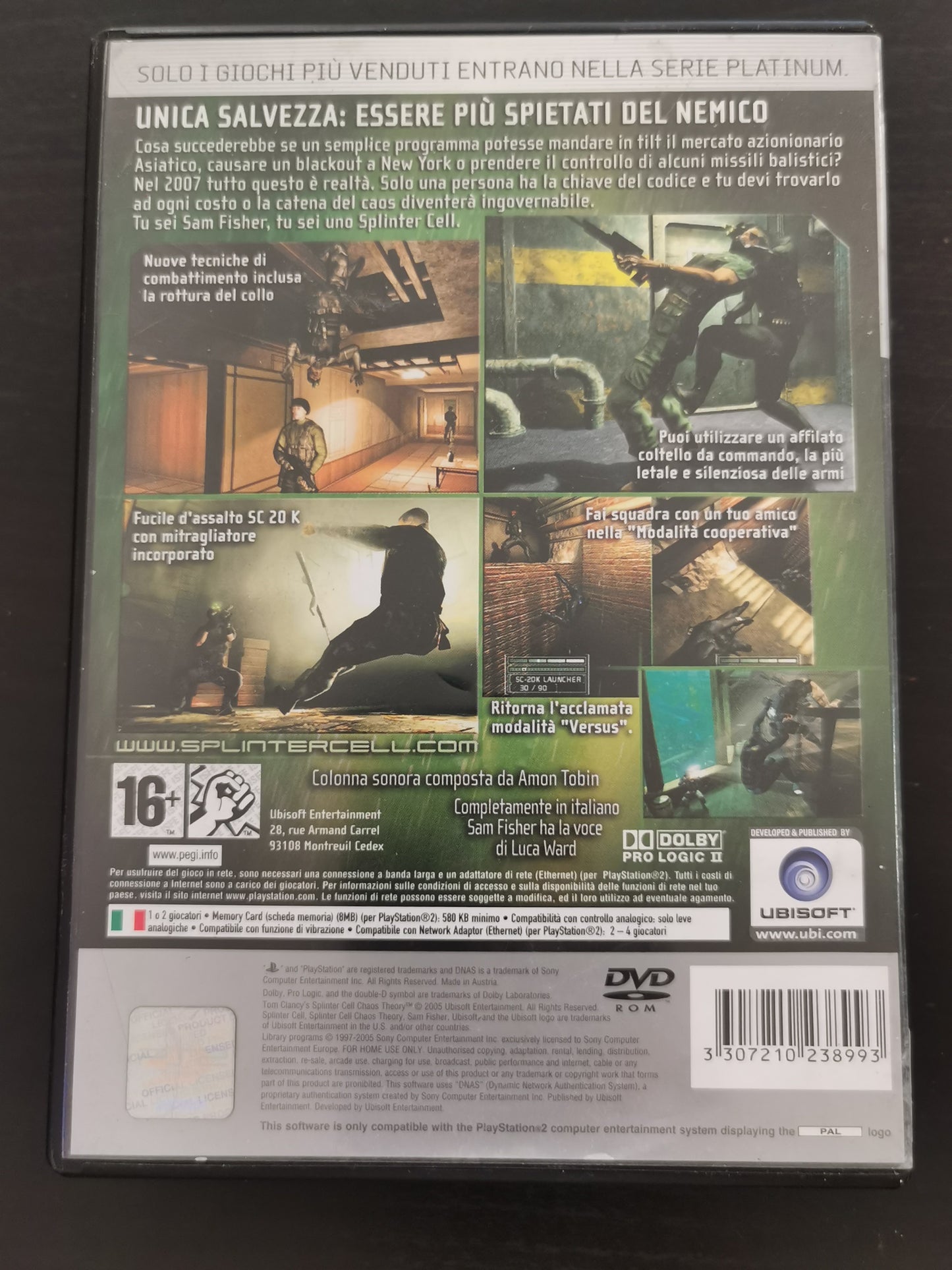 Tom Clancy’s Splinter Cell: Chaos Theory (PS2) - Platinum