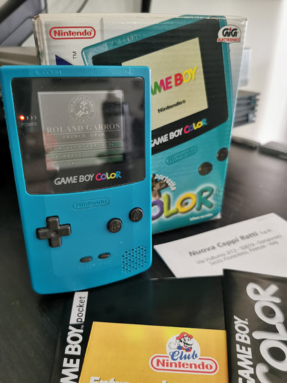 Game Boy Color Turchese - Versione GiG Electronics / Ceppi Ratti - Boxato