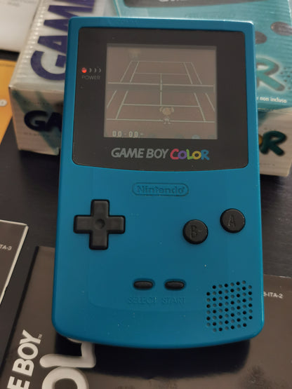 Game Boy Color Turchese - Versione GiG Electronics / Ceppi Ratti - Boxato