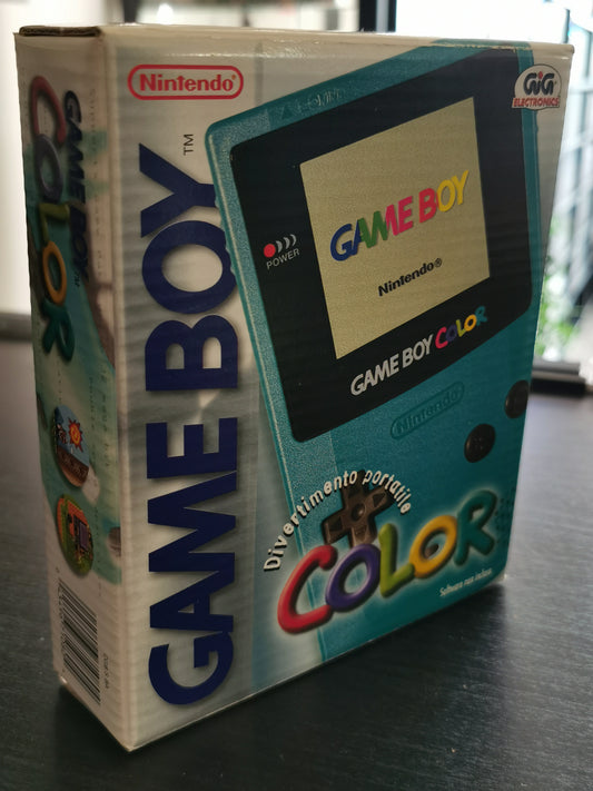Game Boy Color Turchese - Versione GiG Electronics / Ceppi Ratti - Boxato