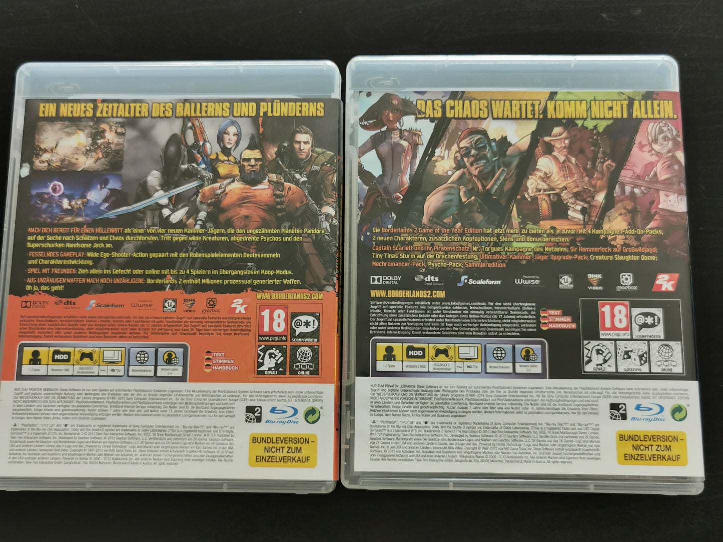 Borderlands 2 + Borderlands 2 Game of the Year Edition Add-On Disc (PS3) - Bundle